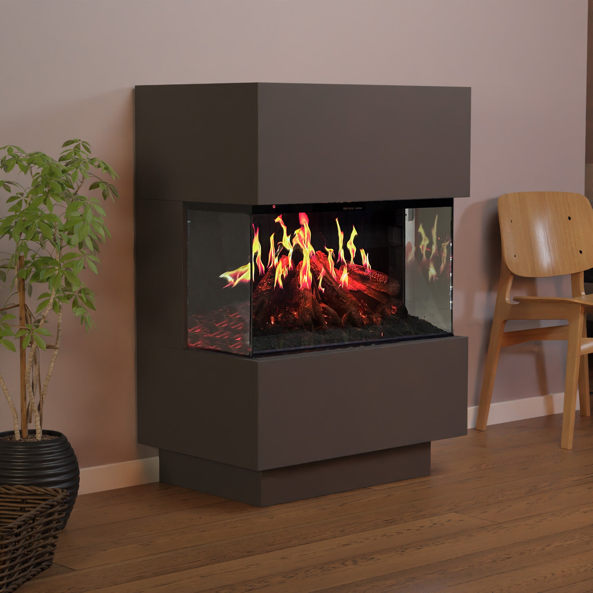 Glow Fire HG2 cheminée électrique avec feu holographique