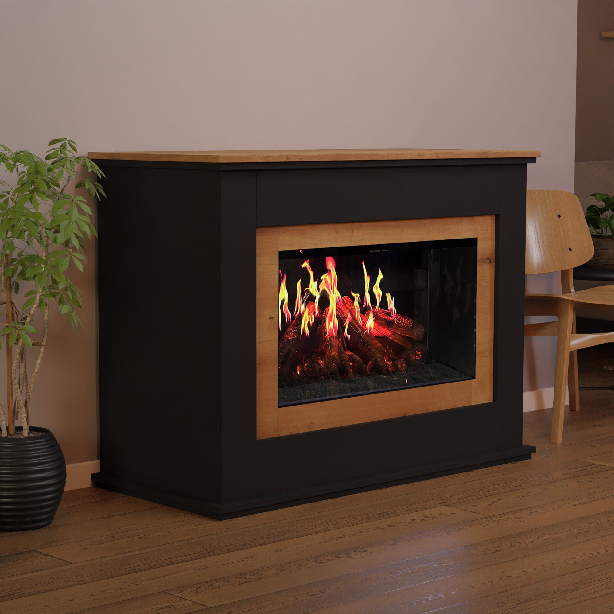Glow Fire HG3 Cheminée électrique avec feu holographique