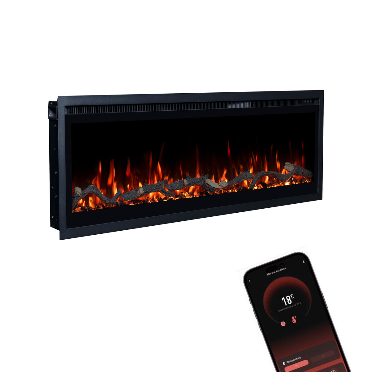 Insert de cheminée électrique Glow Fire Core