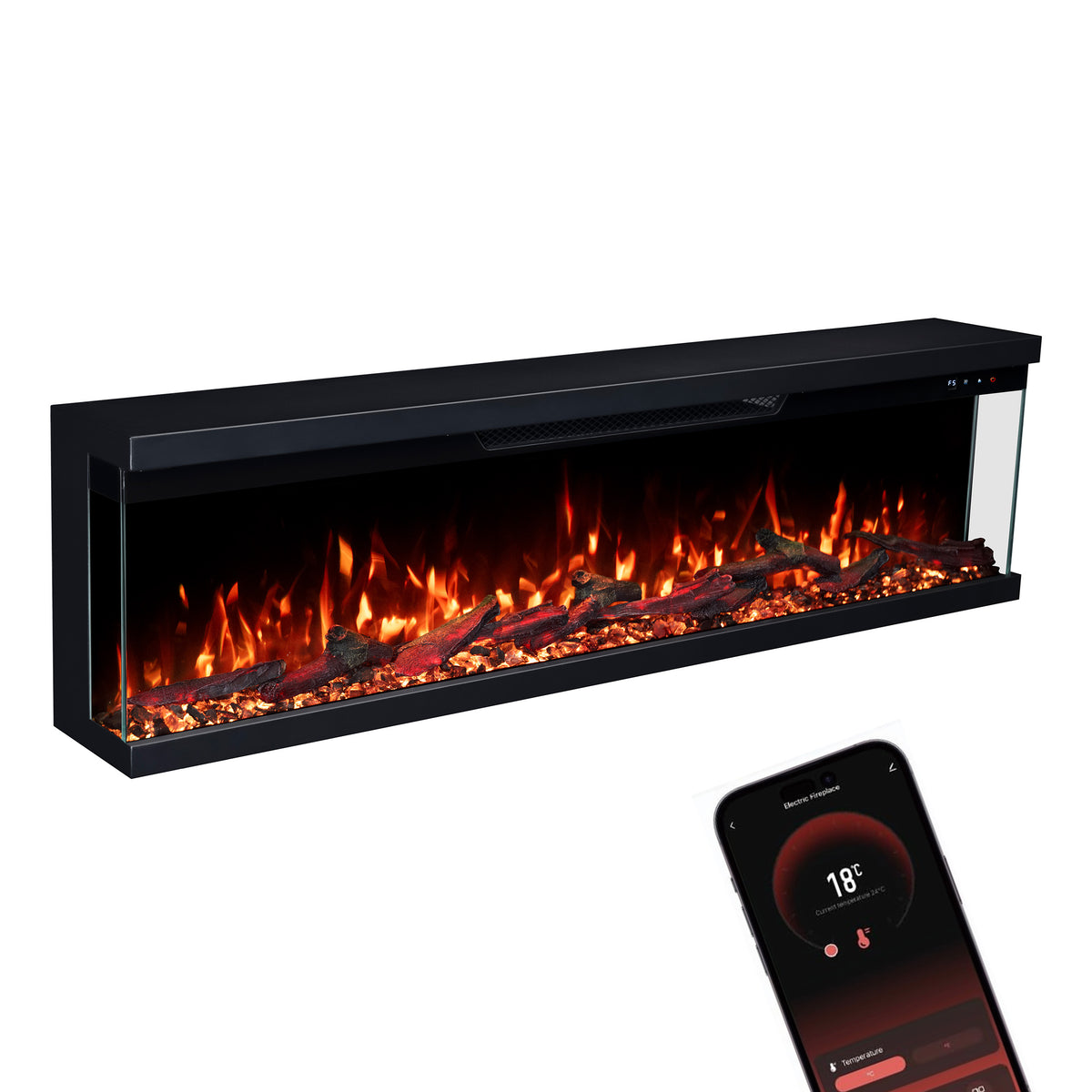 Insert de cheminée électrique Glow Fire