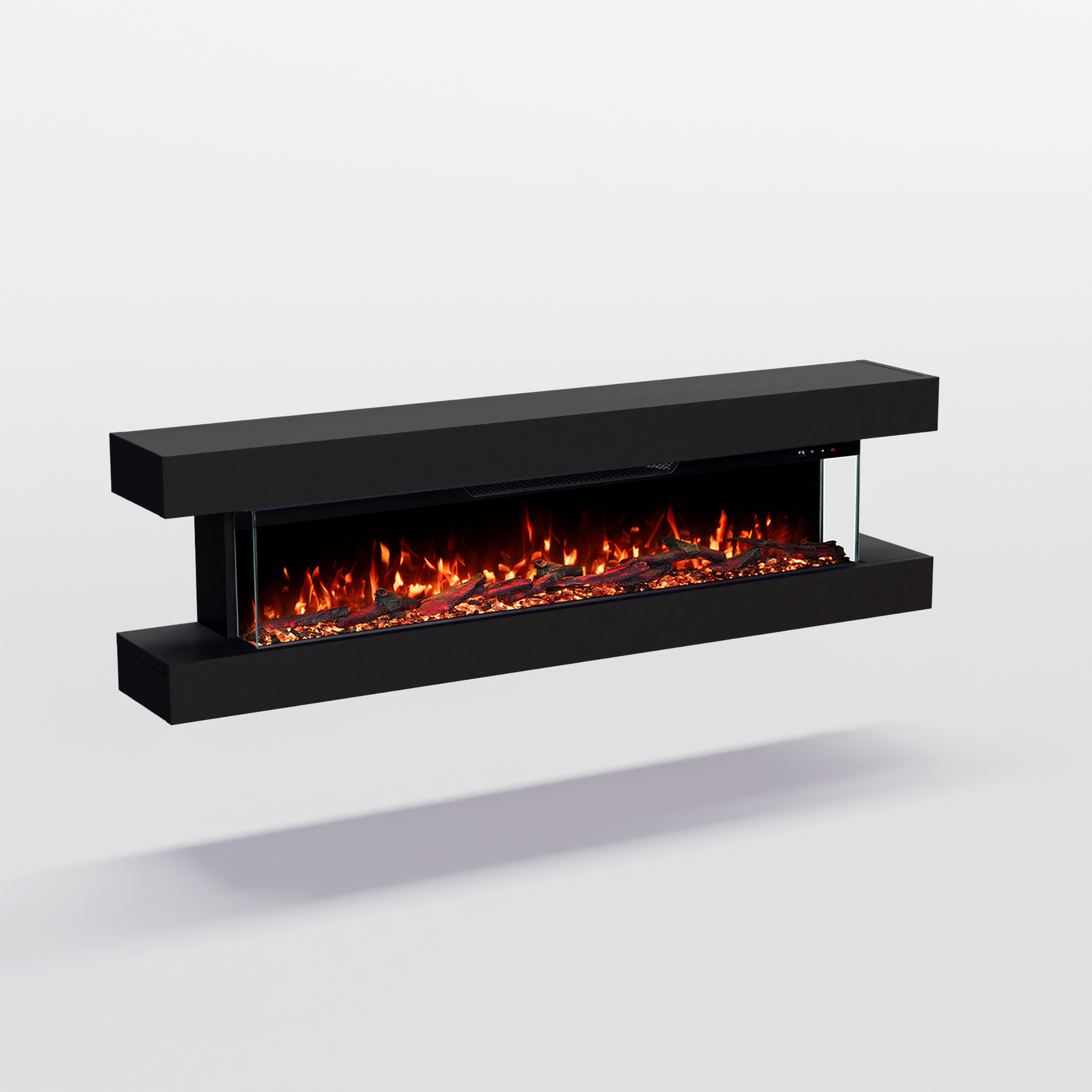 Glow Fire Clear Wall Elektrokamin