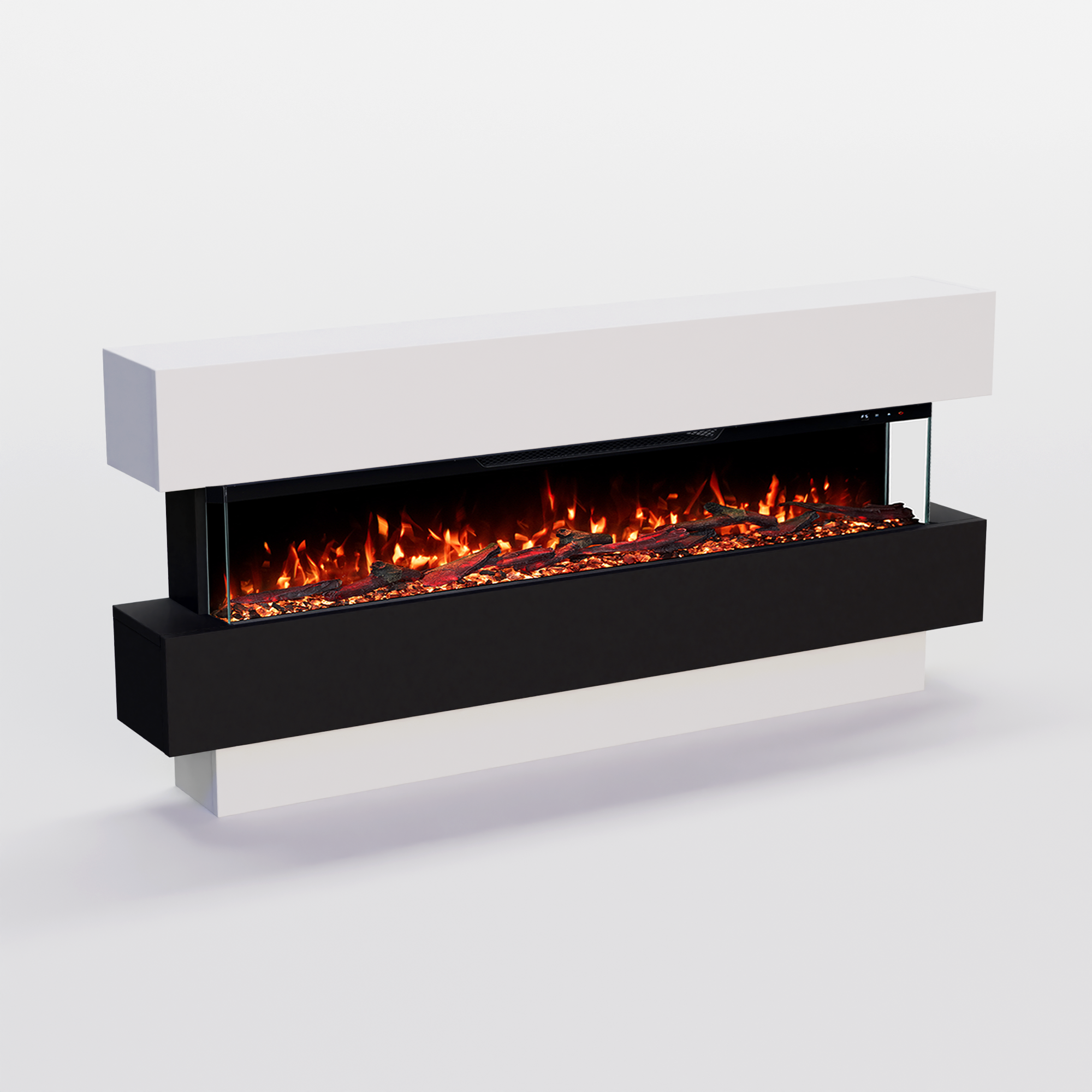 Glow Fire Clear Cheminée sur pied électrique