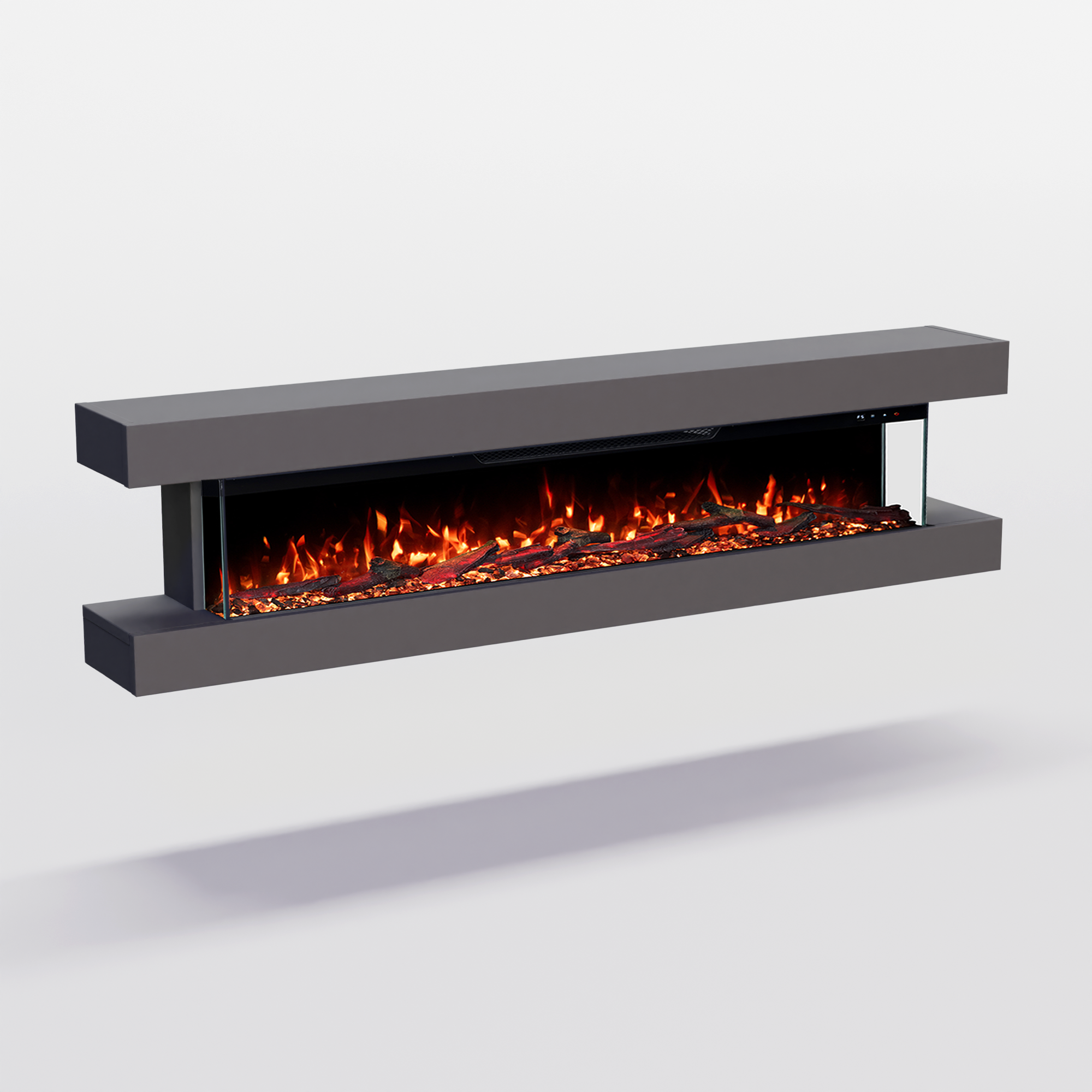 Glow Fire Clear Wall Elektrokamin