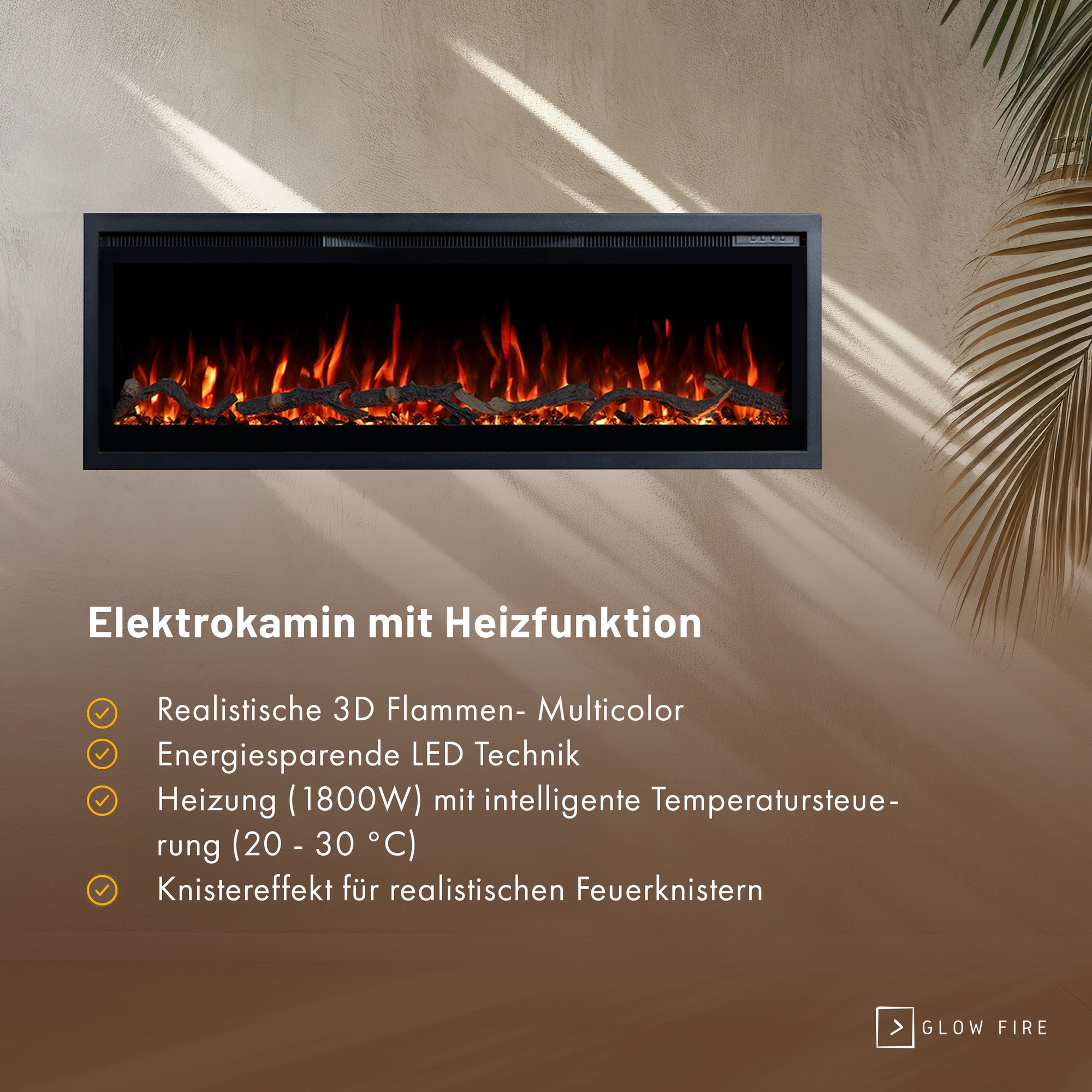 Insert de cheminée électrique Glow Fire Core