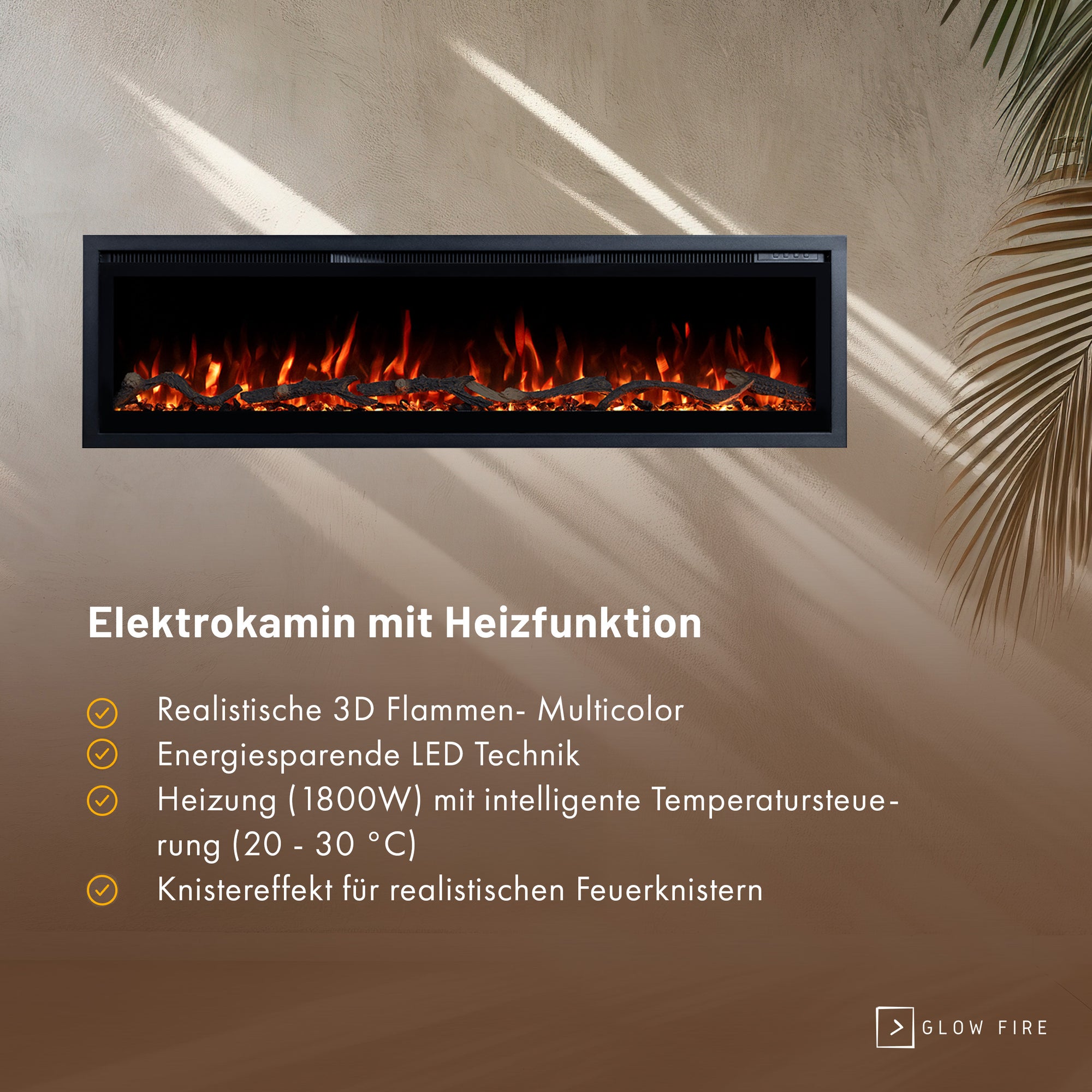 Insert de cheminée électrique Glow Fire Core