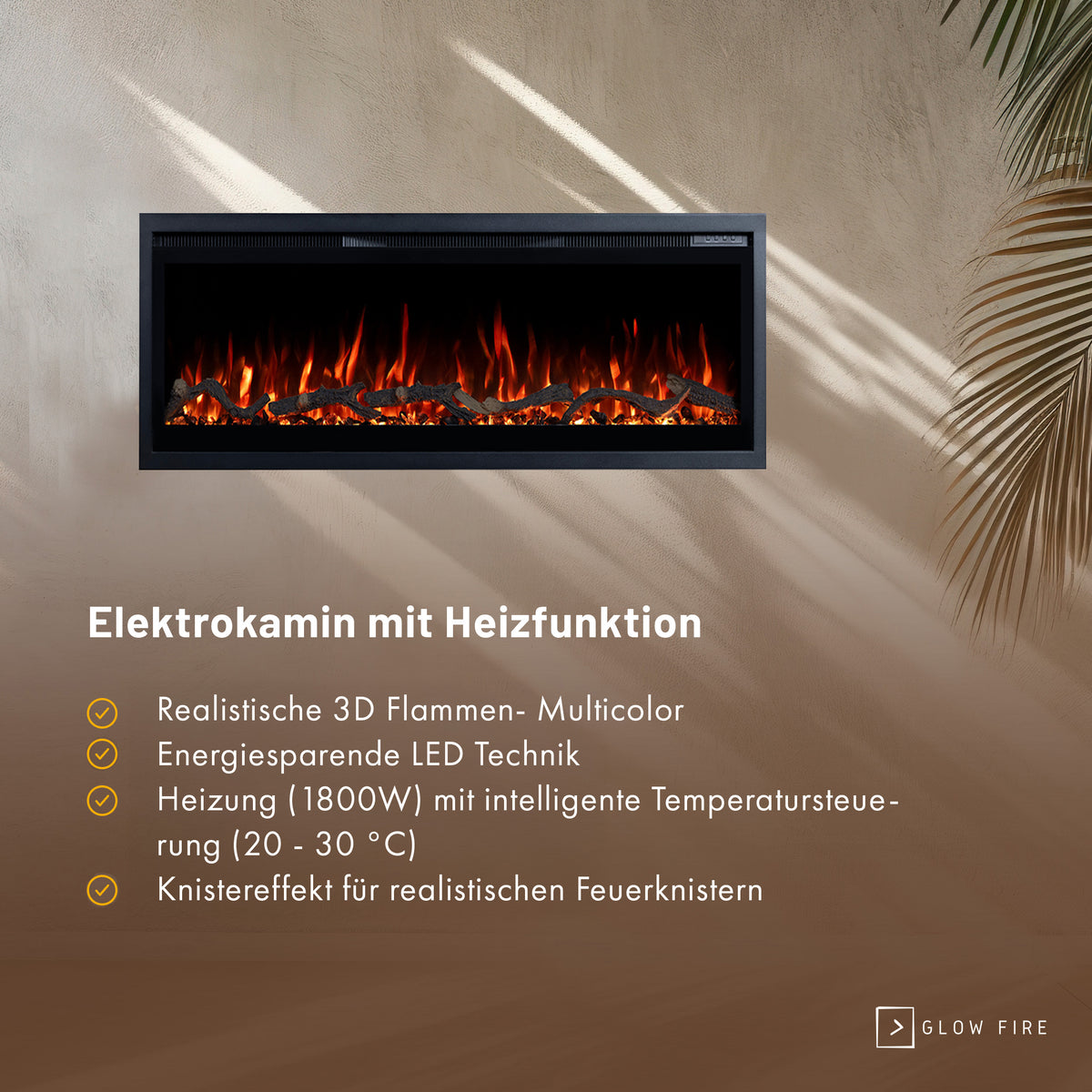 Insert de cheminée électrique Glow Fire Core