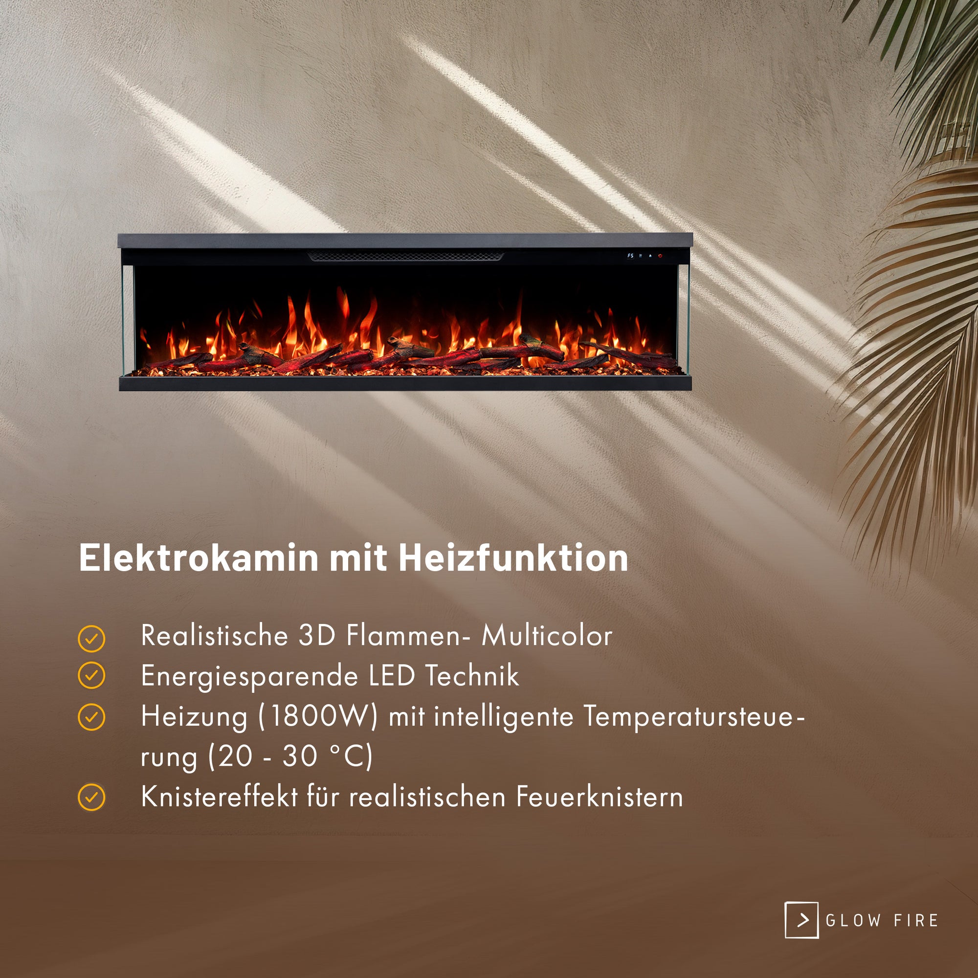 Insert de cheminée électrique Glow Fire