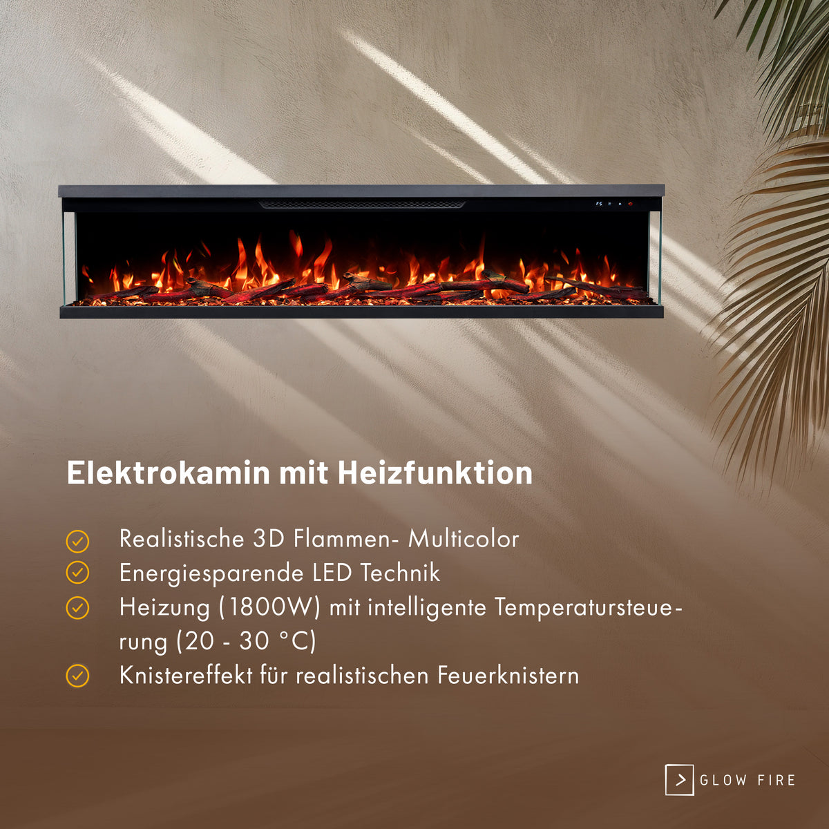Insert de cheminée électrique Glow Fire