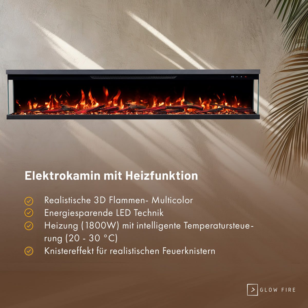 Insert de cheminée électrique Glow Fire