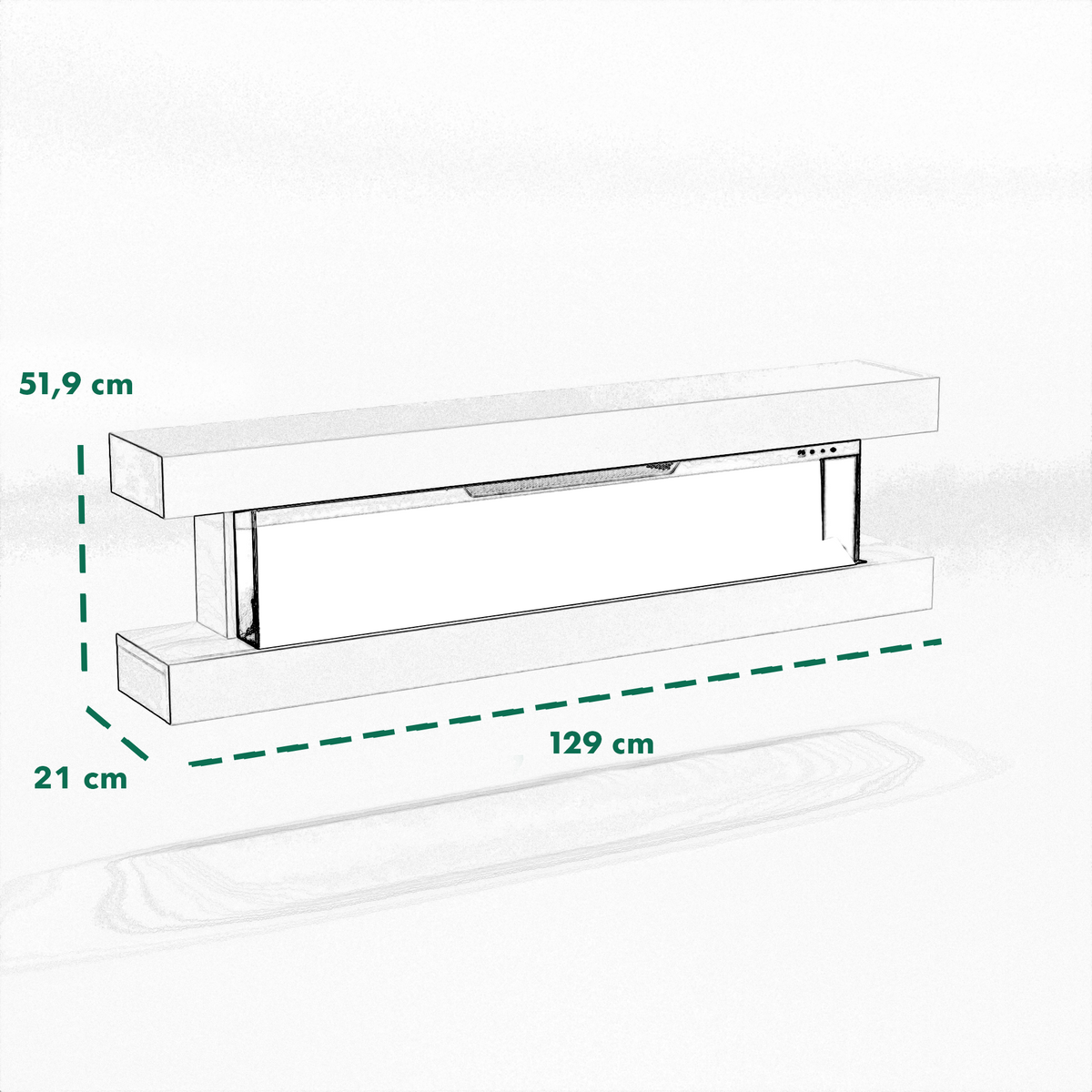 GF Core Clear Wall Elektrokamin