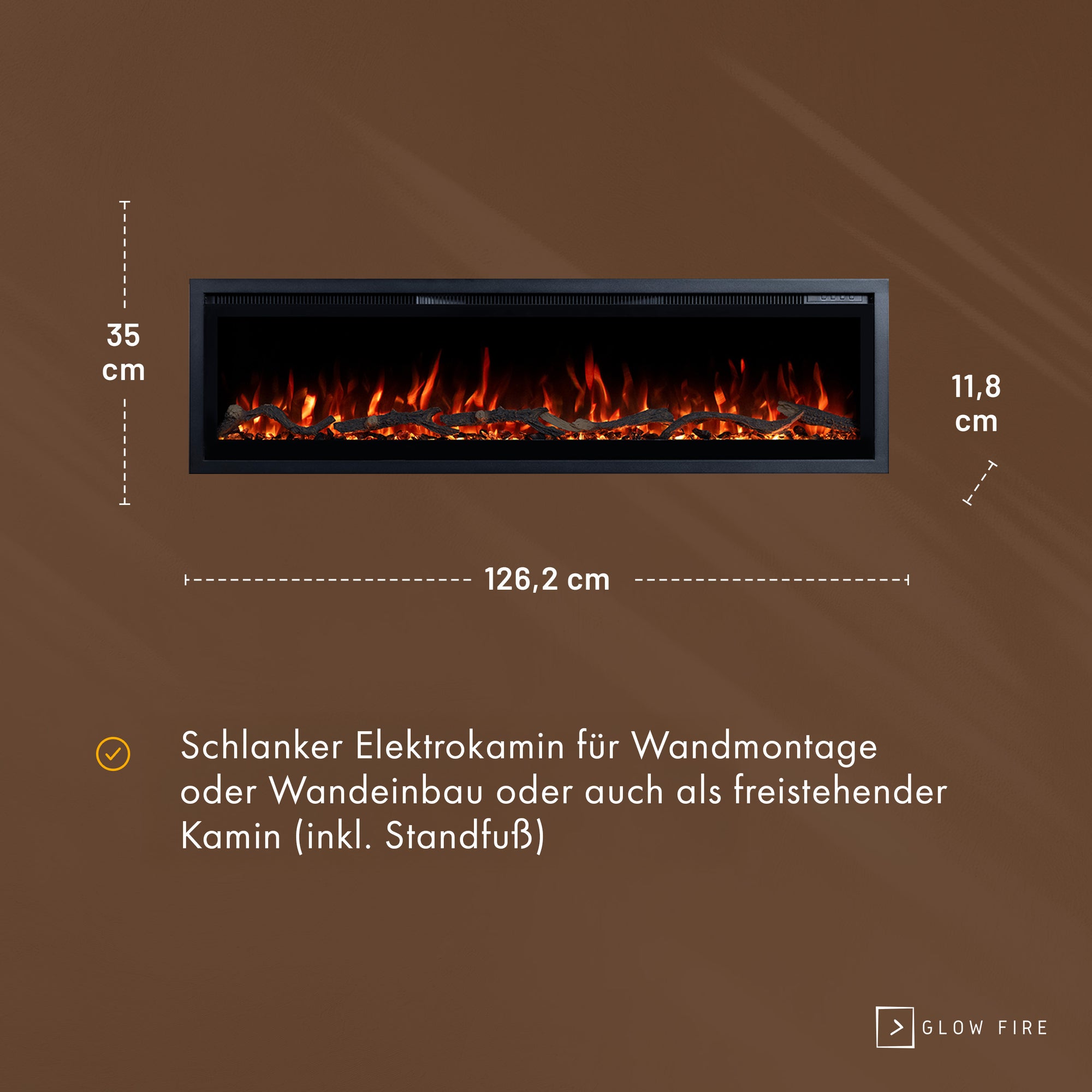 Insert de cheminée électrique Glow Fire Core