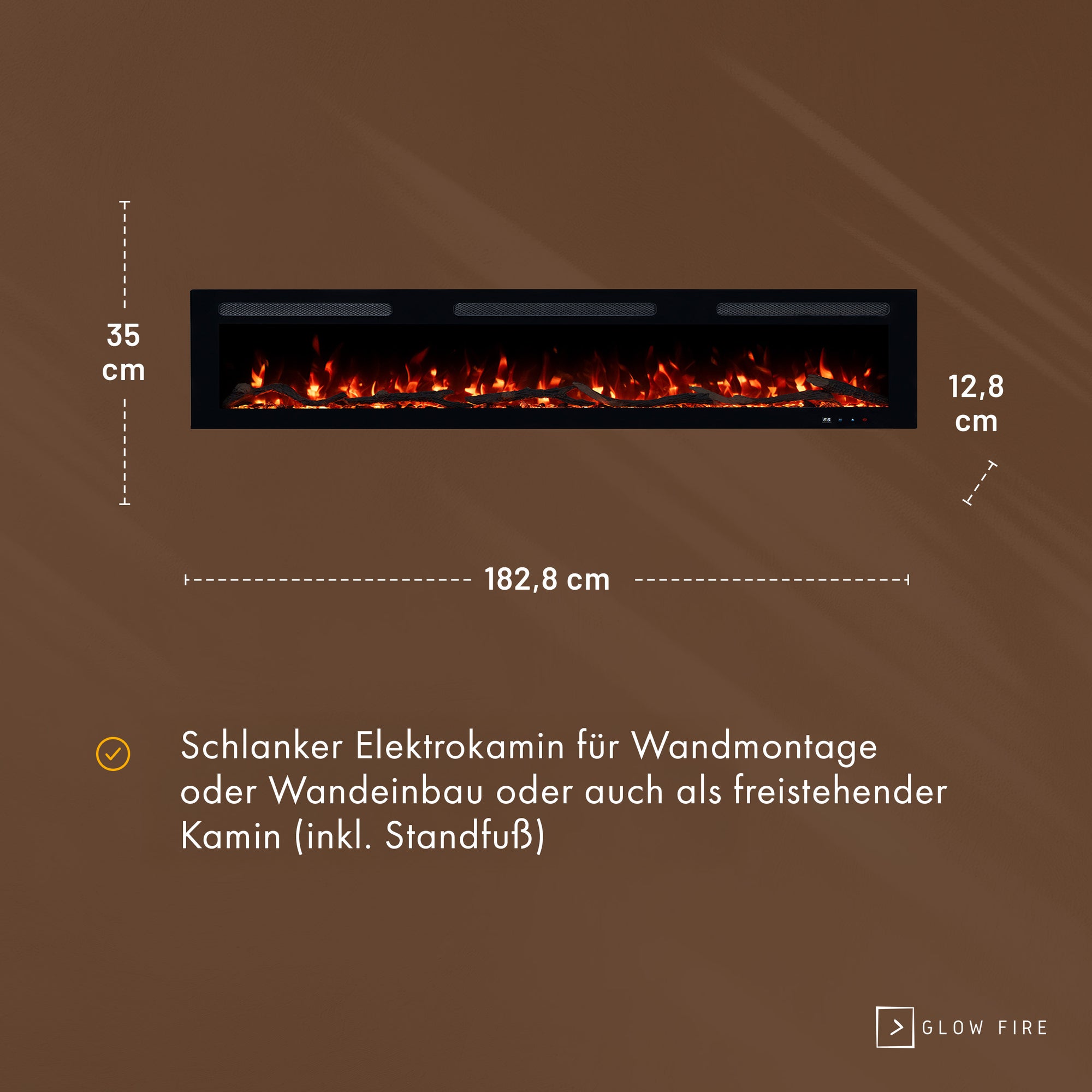 Cheminée électrique Glow Fire Inside 127
