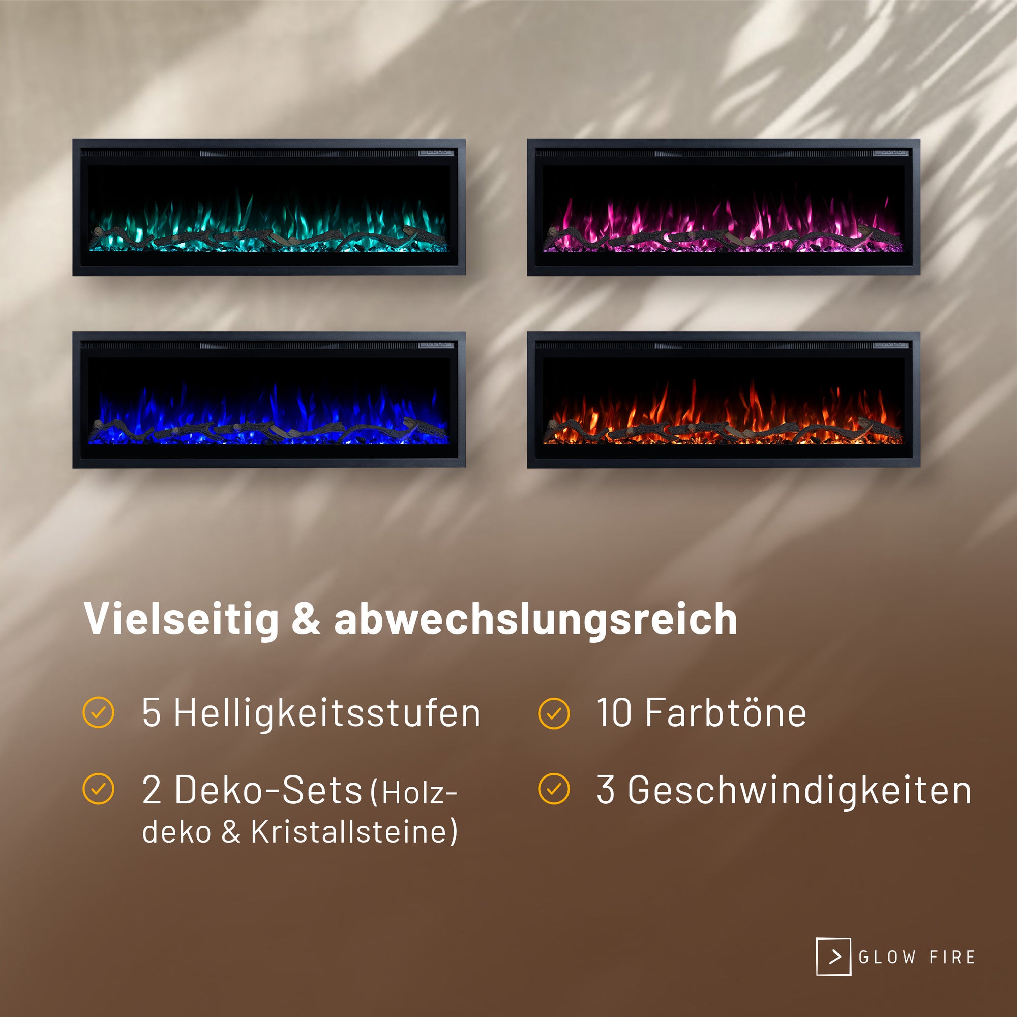 Insert de cheminée électrique Glow Fire Core