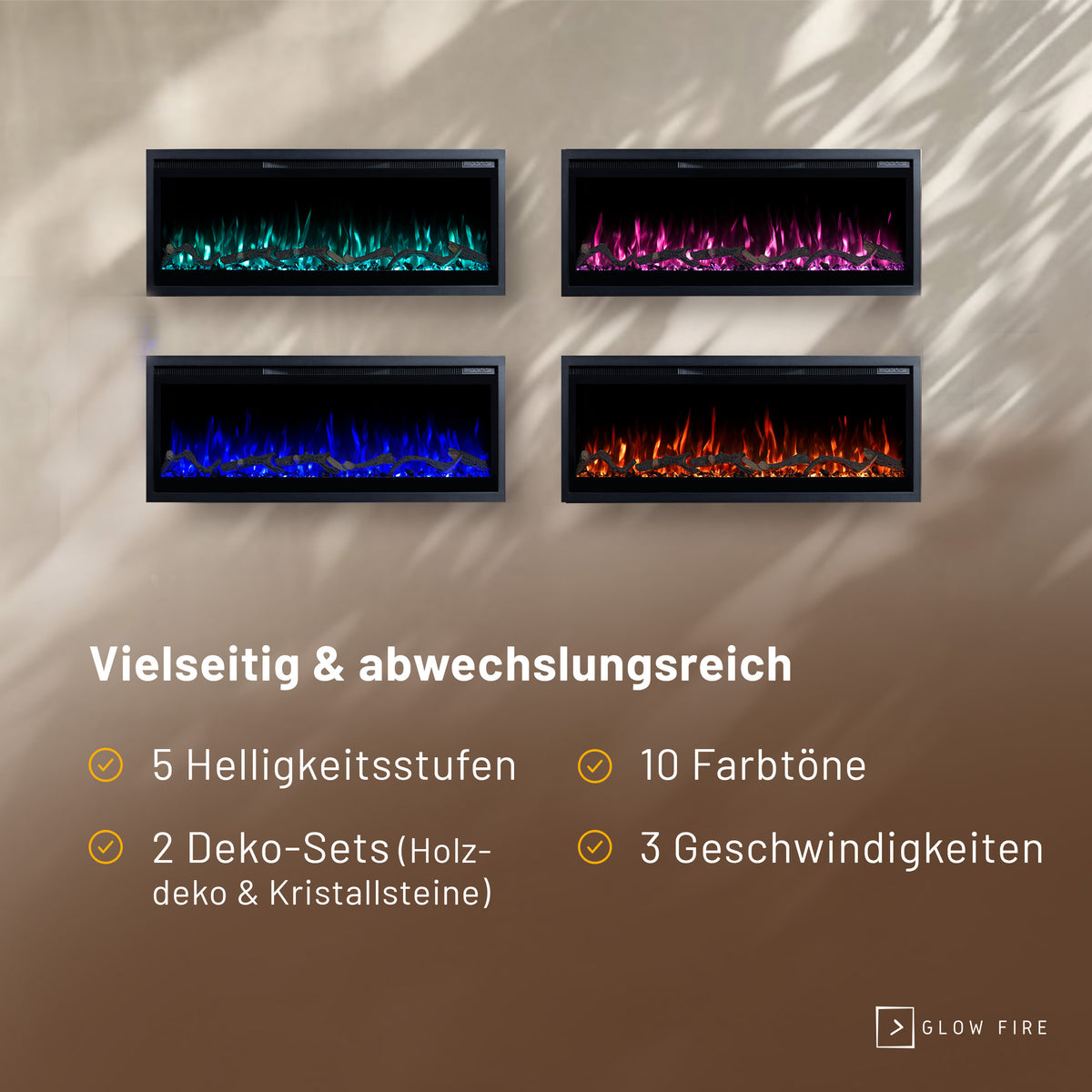 Insert de cheminée électrique Glow Fire Core