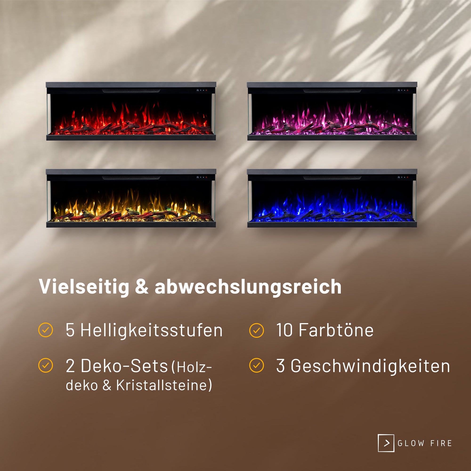 Insert de cheminée électrique Glow Fire