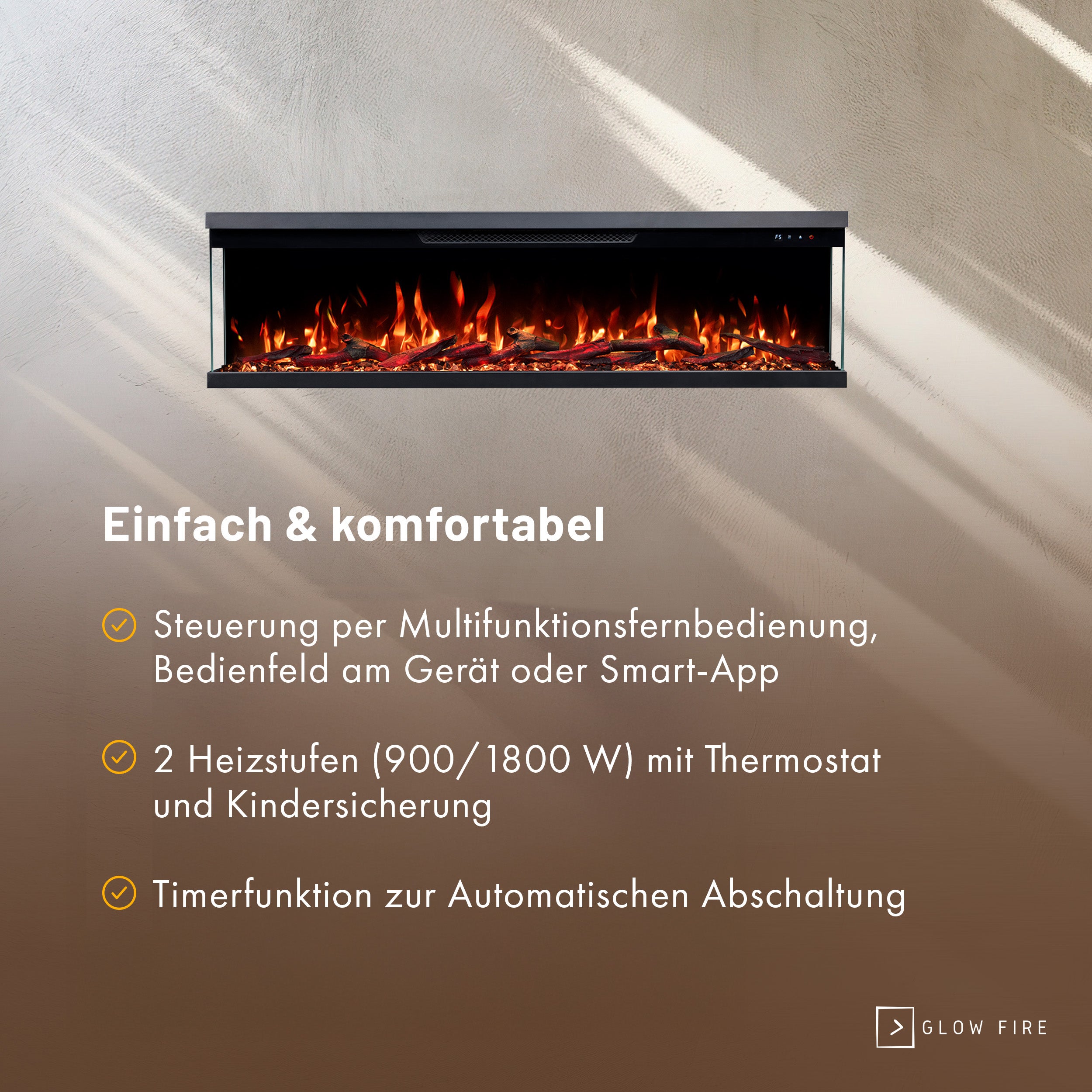 Glow Fire Insert Elektrokamin