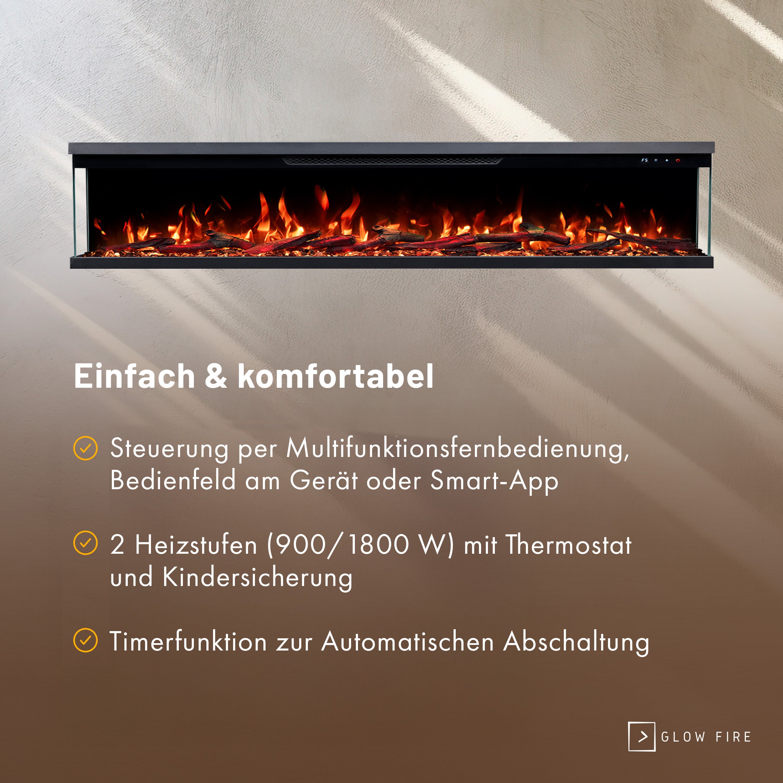 Glow Fire Insert Elektrokamin