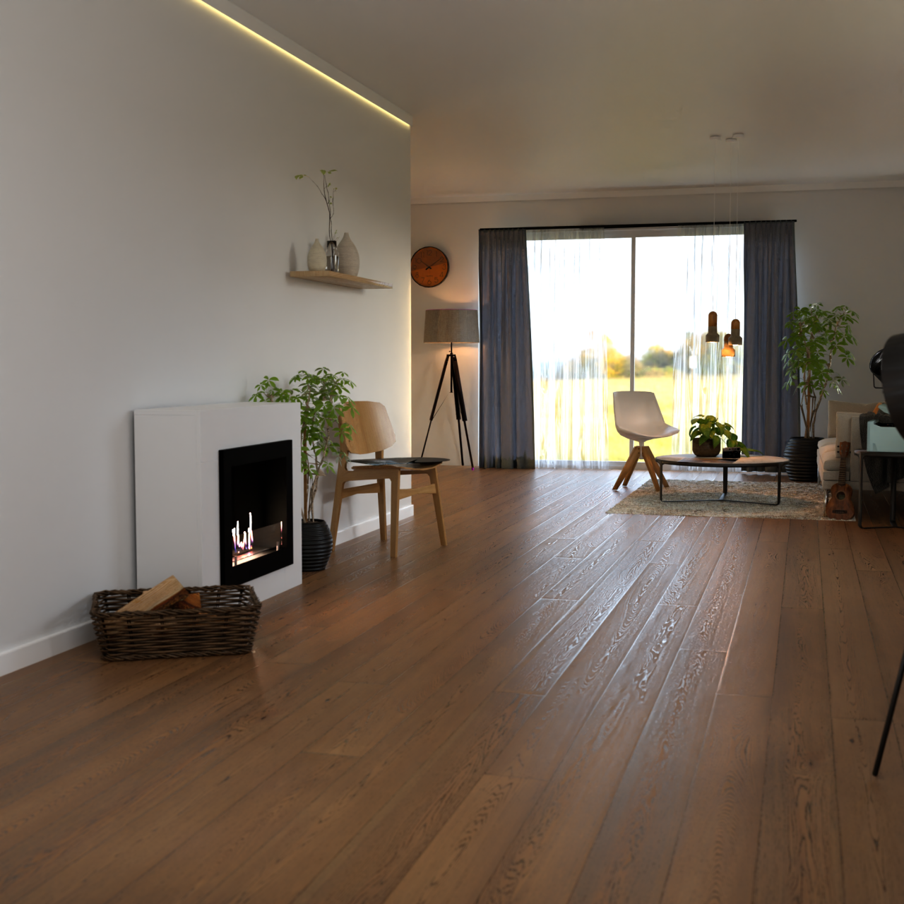Glow Fire Alta Ethanol Kamin Weiß
