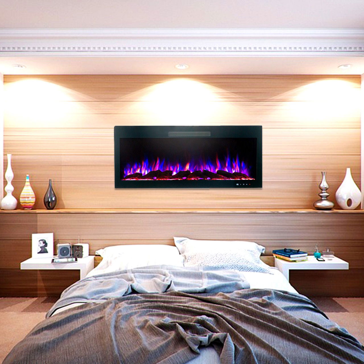 Glow Fire Inside 106 Schwarz Elektrokamin