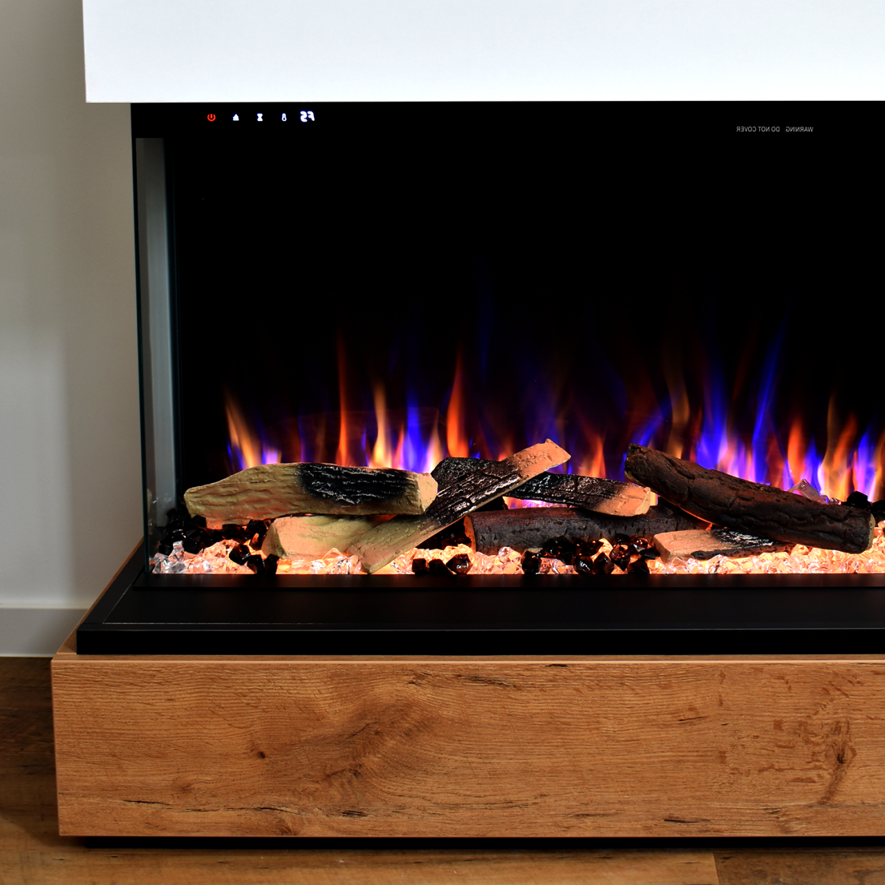 Glow Fire Einstein Linksoffen Weiß Elektrokamin