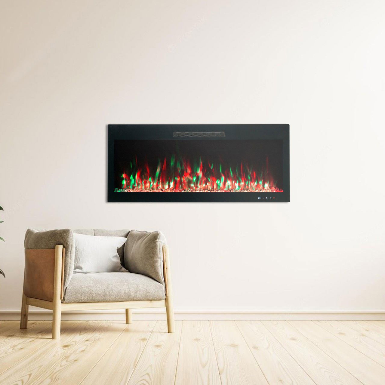 Glow Fire Inside 106 Schwarz Elektrokamin