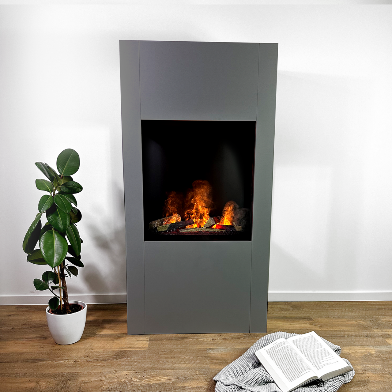 Glow Fire Böll Grau Elektrokamin mit Wasserdampf