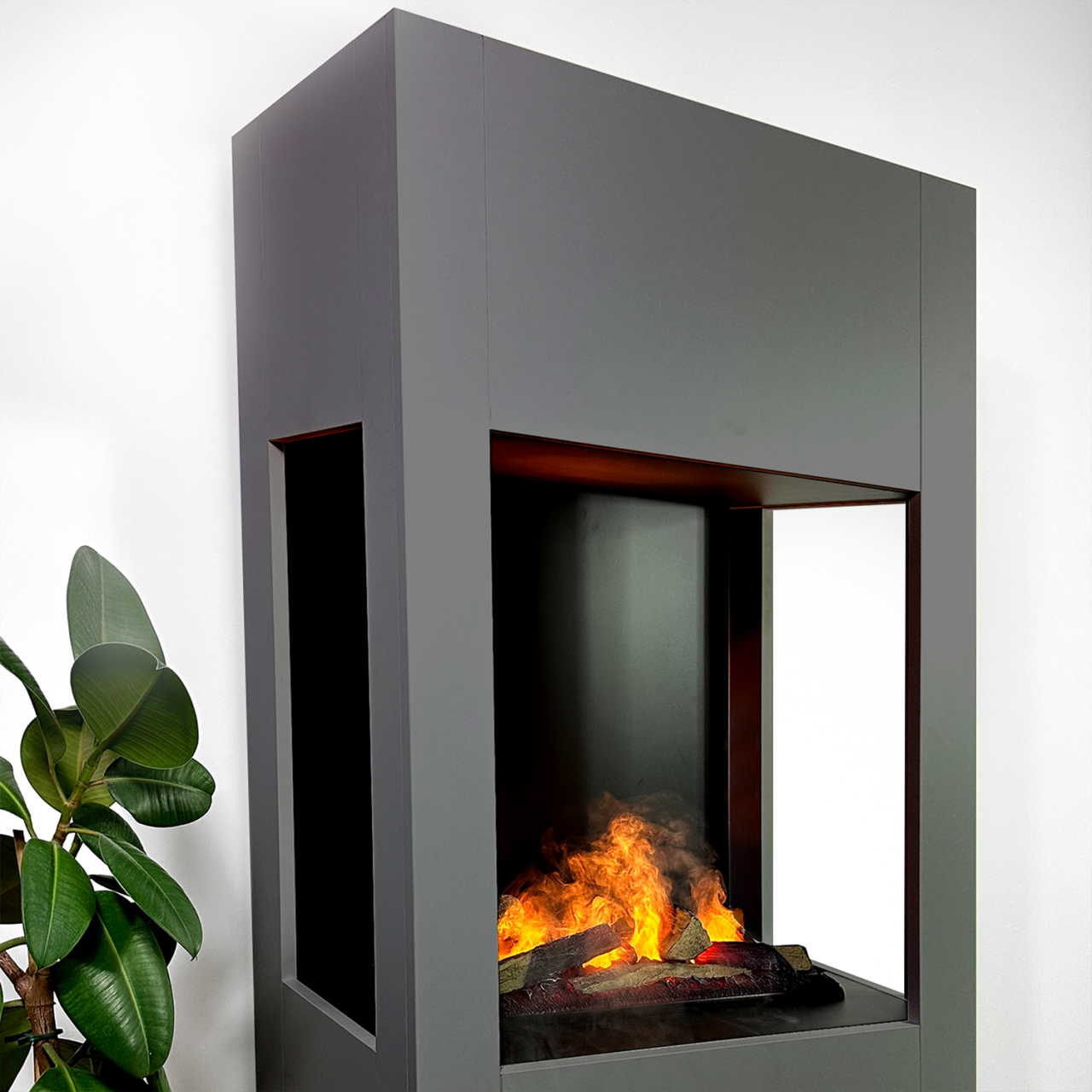 Glow Fire Böll Grau Elektrokamin mit Wasserdampf