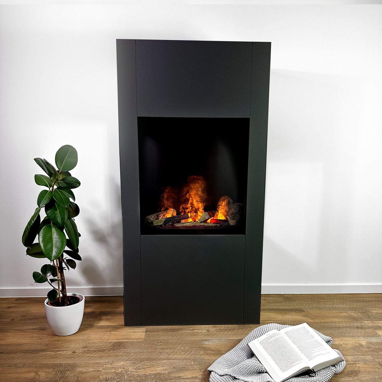 Glow Fire Böll Schwarz Elektrokamin mit Wasserdampf