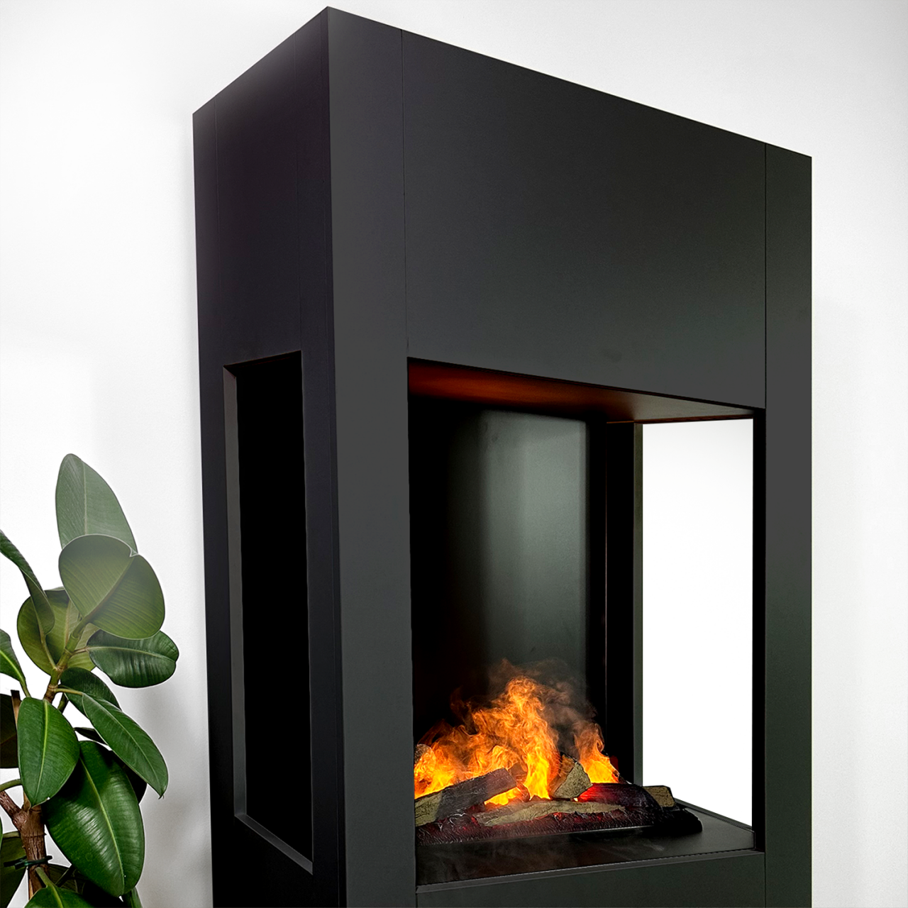 Glow Fire Böll Schwarz Elektrokamin mit Wasserdampf