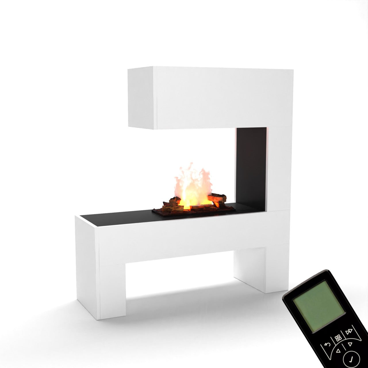 Glow Fire Mozart Elektrokamin OMC 600 mit Deluxe Echtholzdekoration