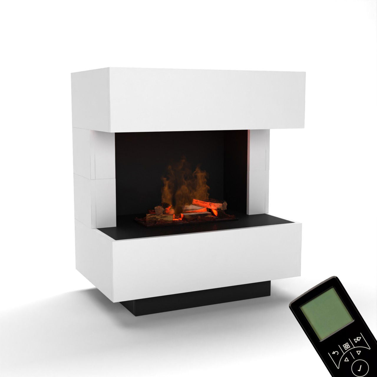 Glow Fire Kleist Elektrokamin OMC 600 mit Deluxe Echtholzdekoration