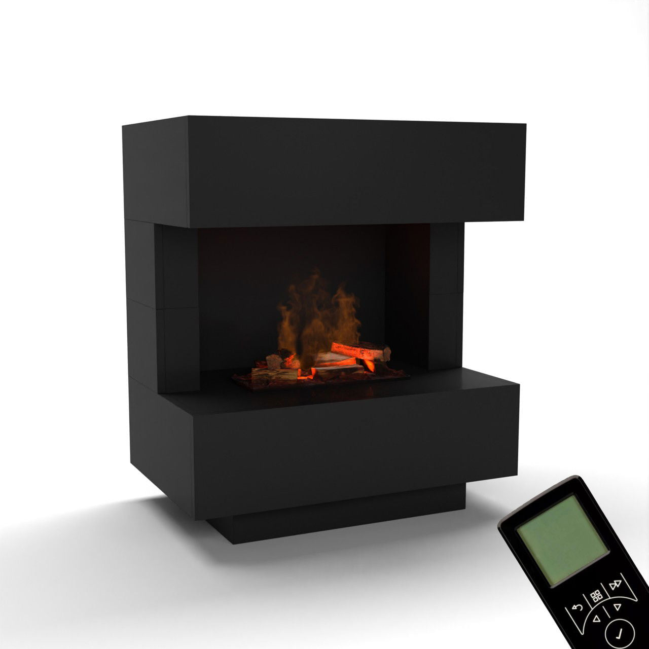 Glow Fire Kleist Elektrokamin OMC 600 mit Deluxe Echtholzdekoration