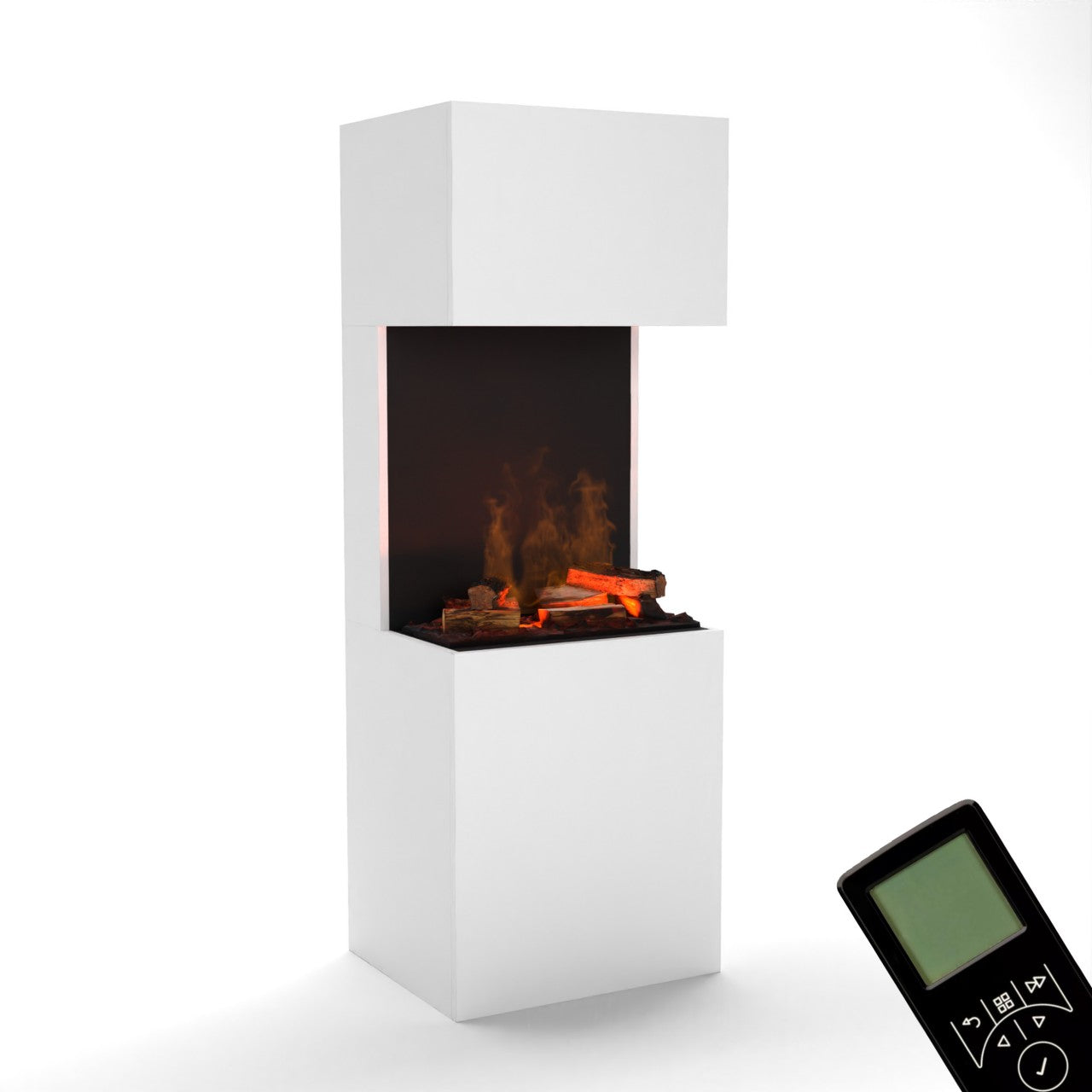 Glow Fire Beethoven Elektrokamin OMC 600 mit Deluxe Echtholzdekoration