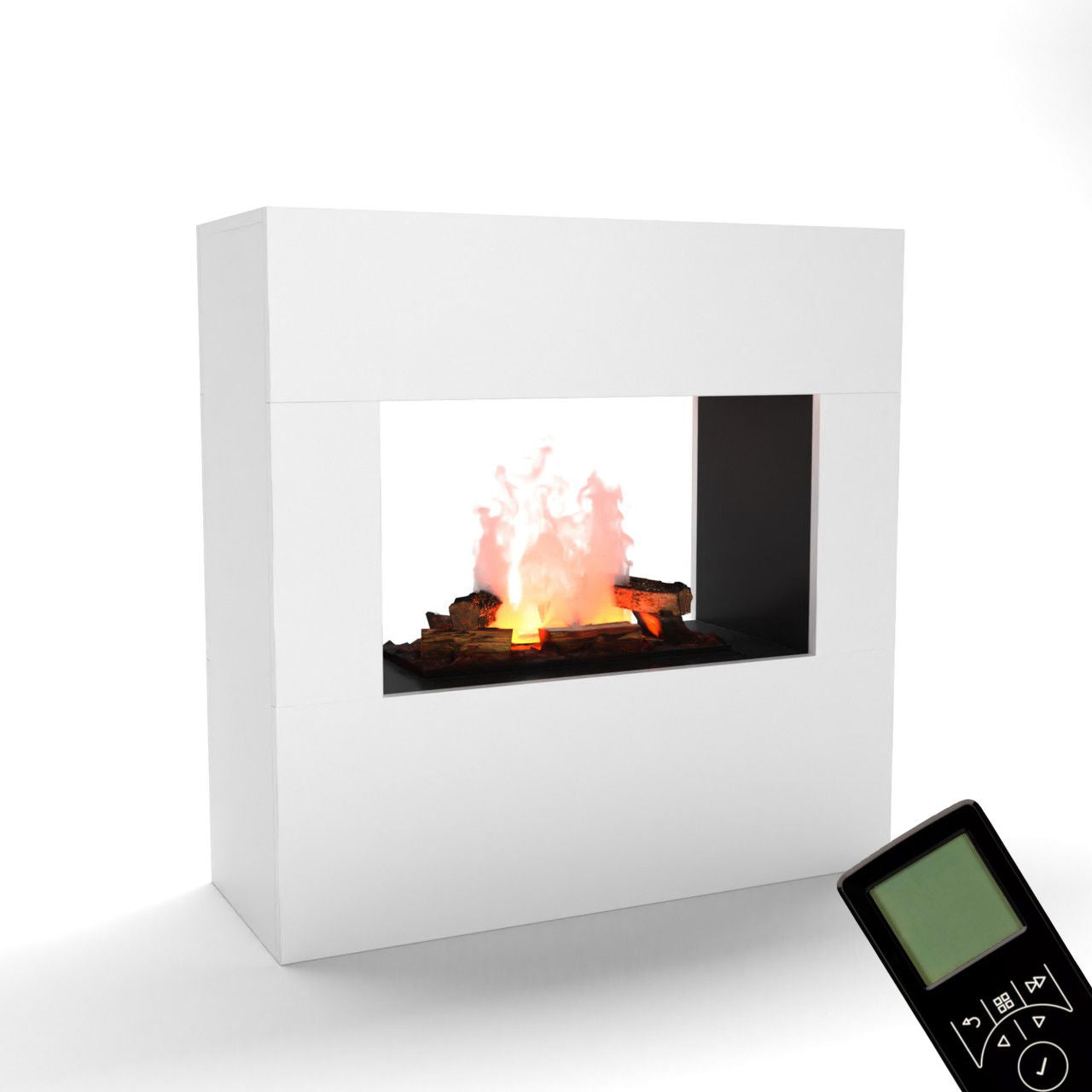 Glow Fire Goethe Elektrokamin OMC 600 mit Deluxe Echtholzdekoration