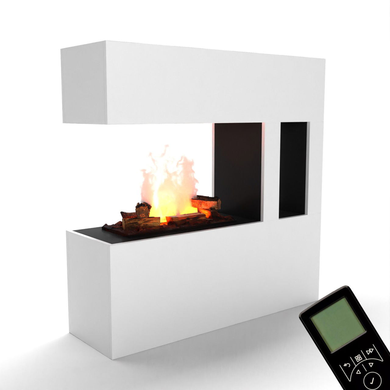 Glow Fire Schiller Pocket Weiß Elektrokamin mit Wasserdampf