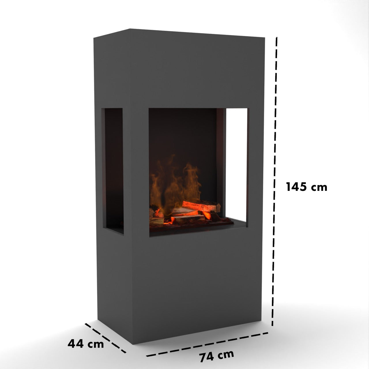 Glow Fire Böll Grau Elektrokamin mit Wasserdampf