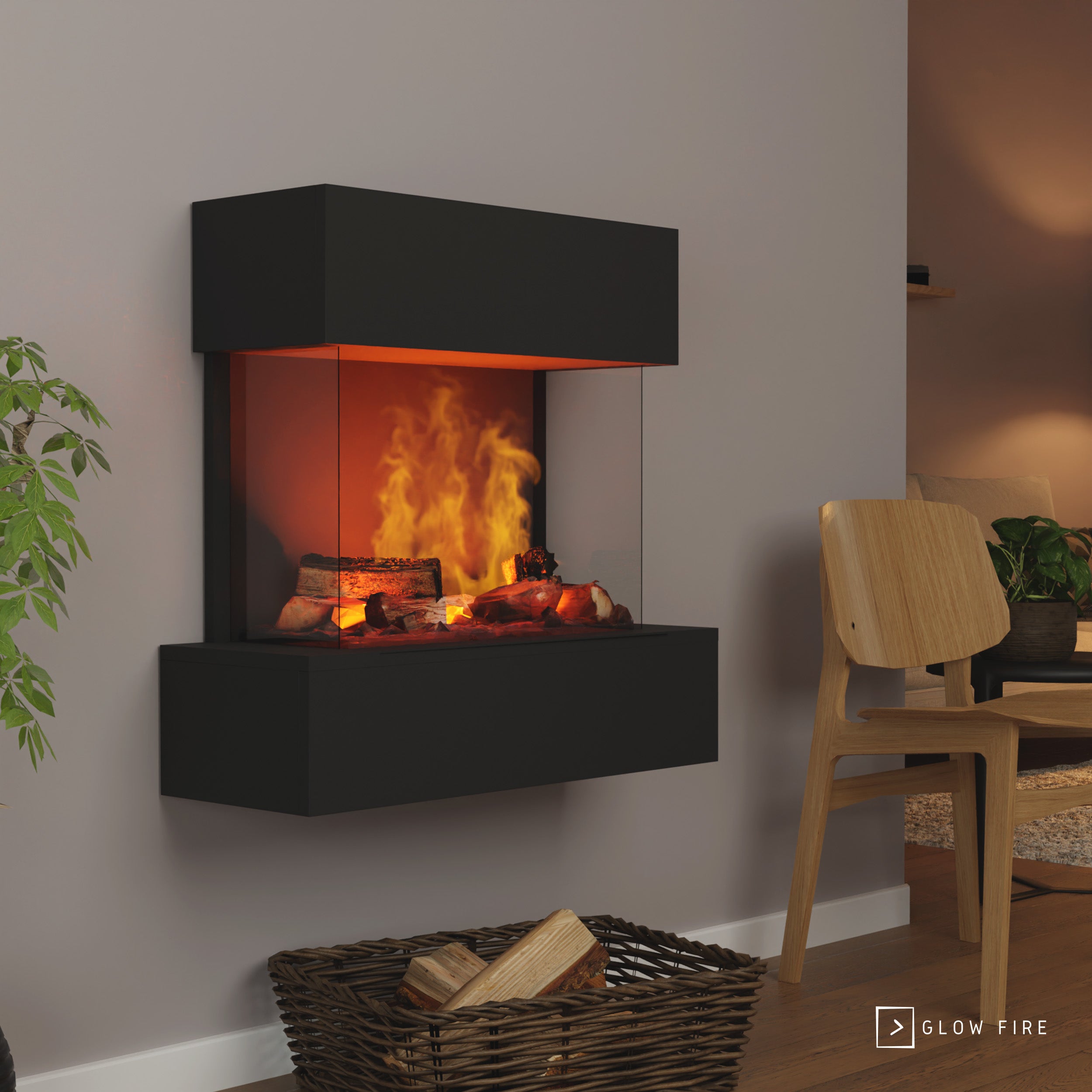 Glow Fire Hölderlin Elektrokamin