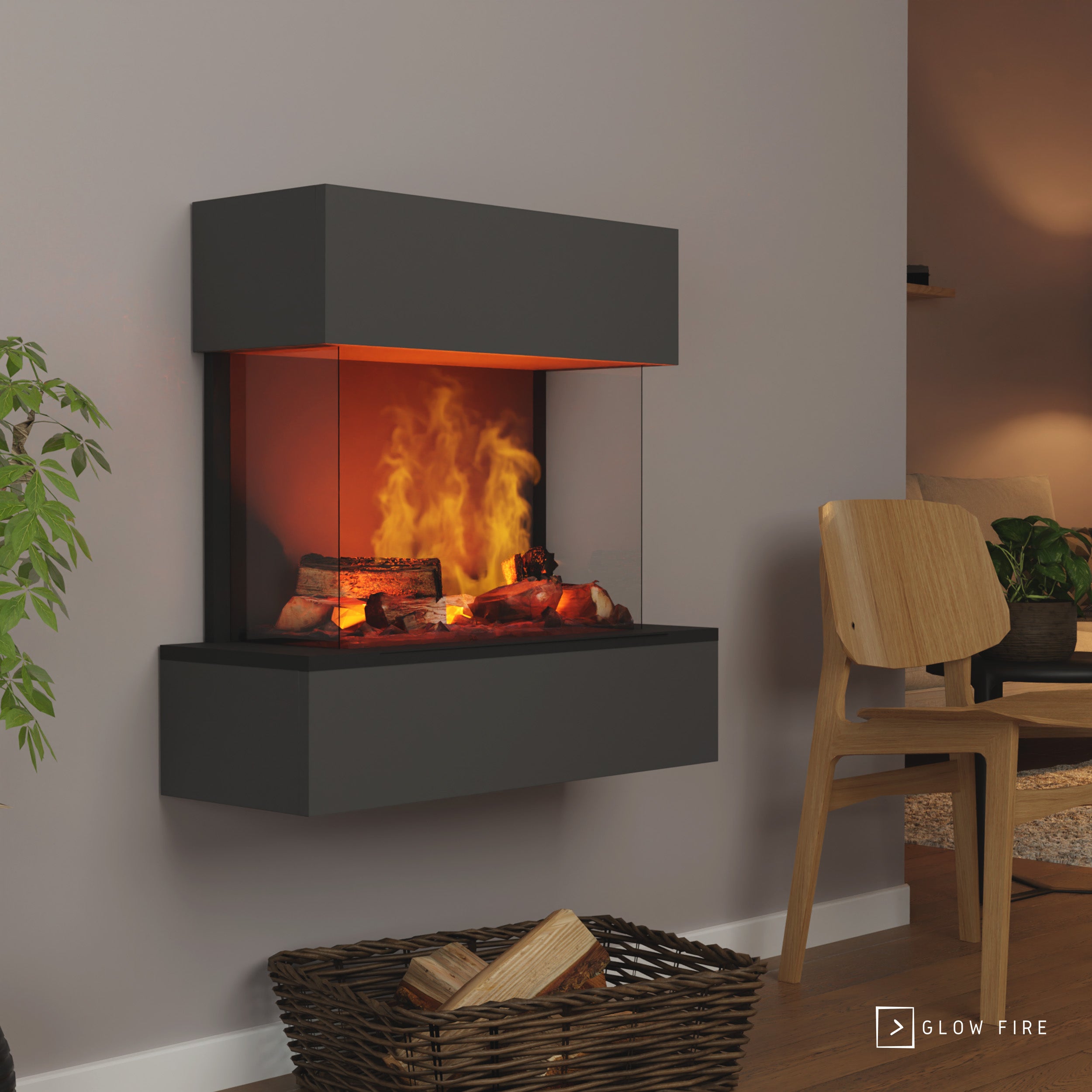 Glow Fire Hölderlin Sims Elektrokamin