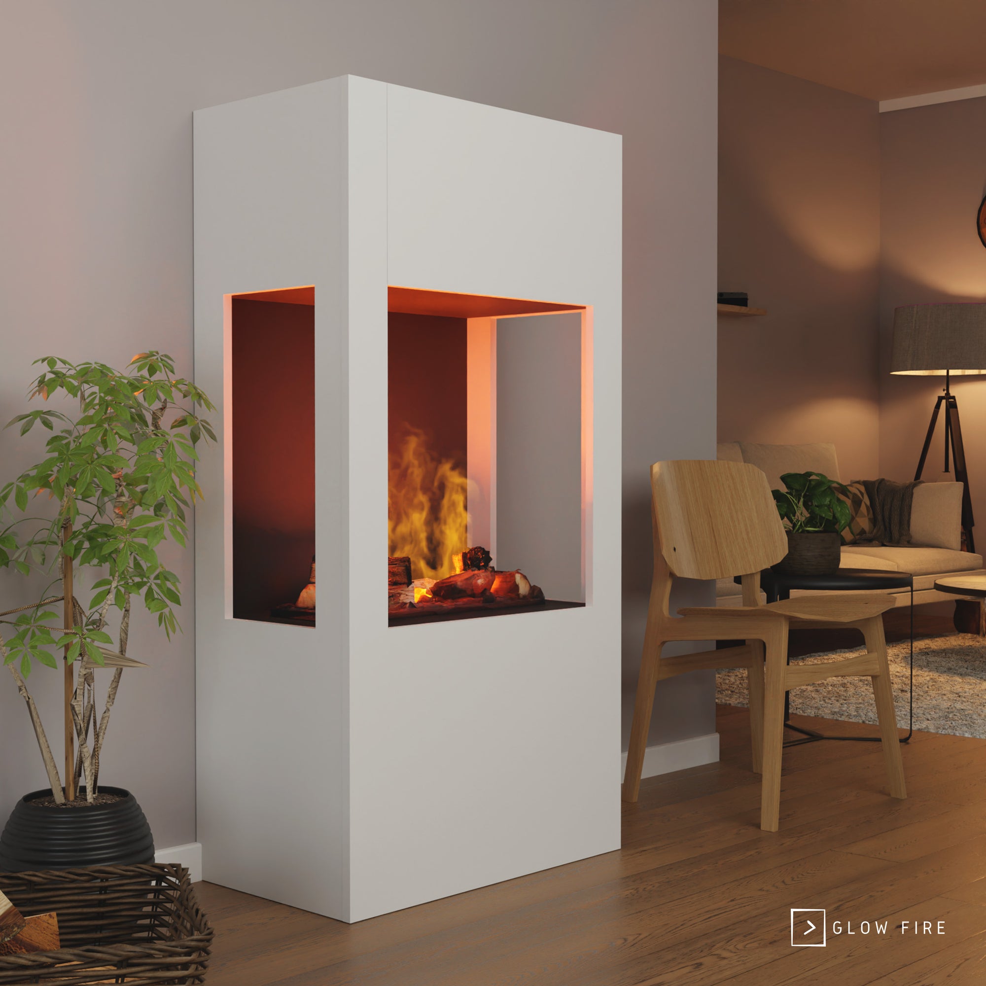 Cheminée électrique Glow Fire Böll OMC600