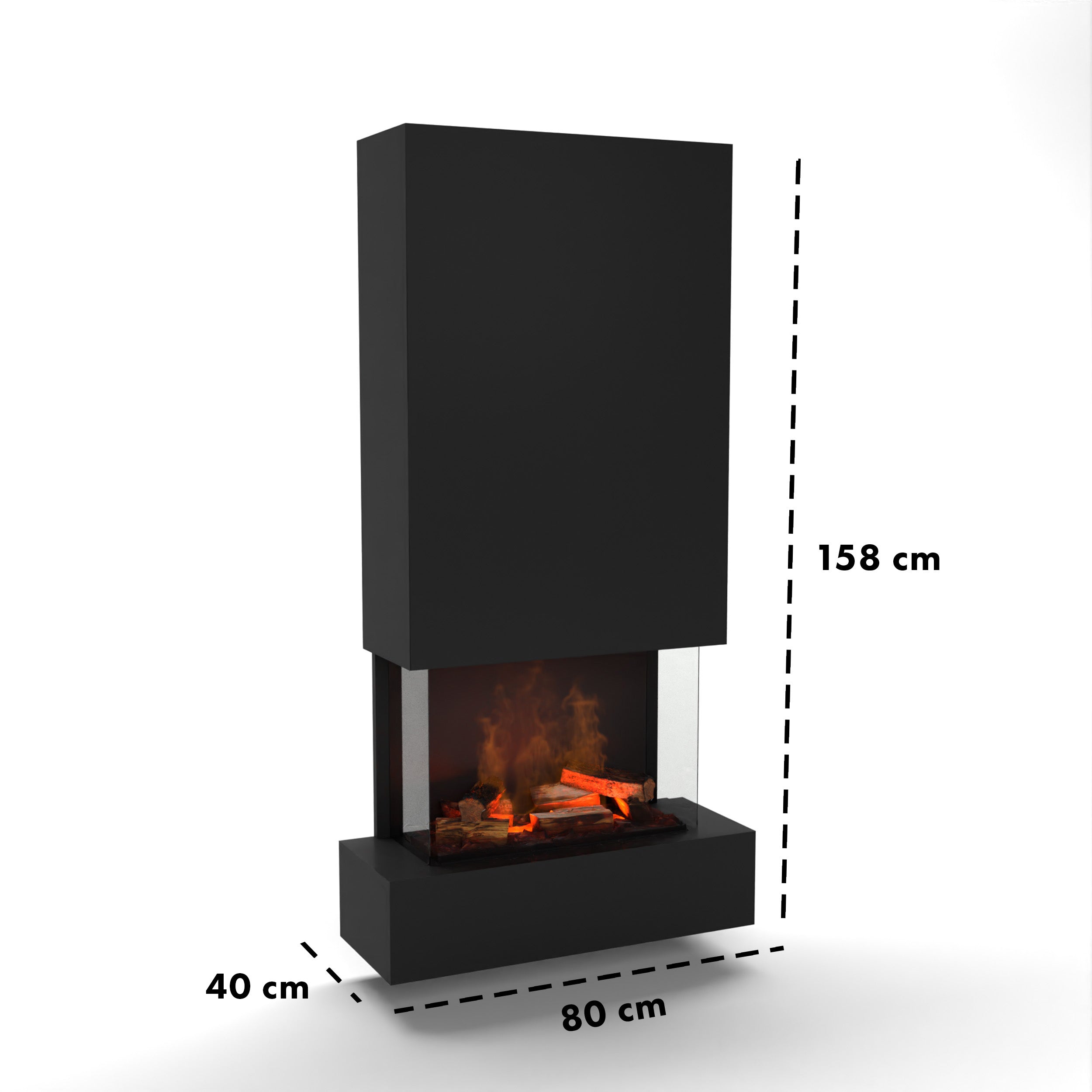 Glow Fire Hölderlin Hoch Elektrokamin