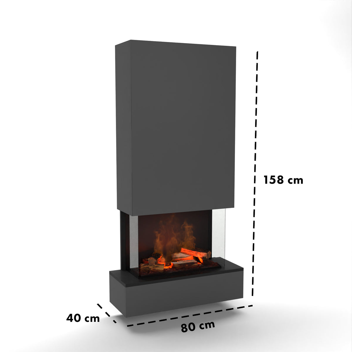 Cheminée électrique Glow Fire Hölderlin Hoch