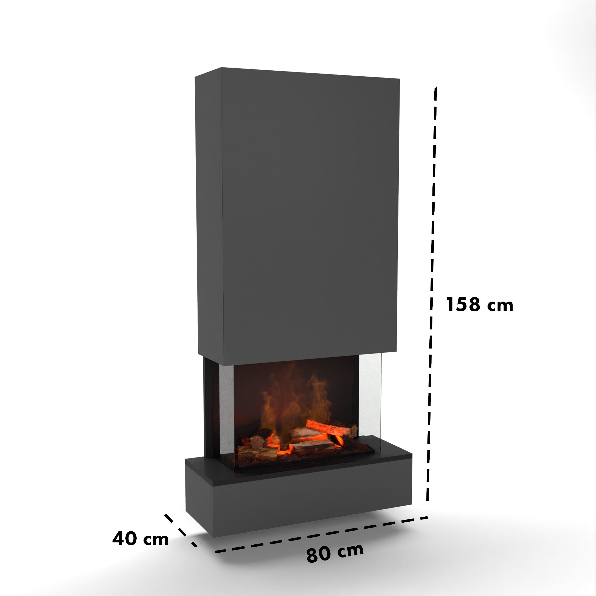 Cheminée électrique Glow Fire Hölderlin Hoch
