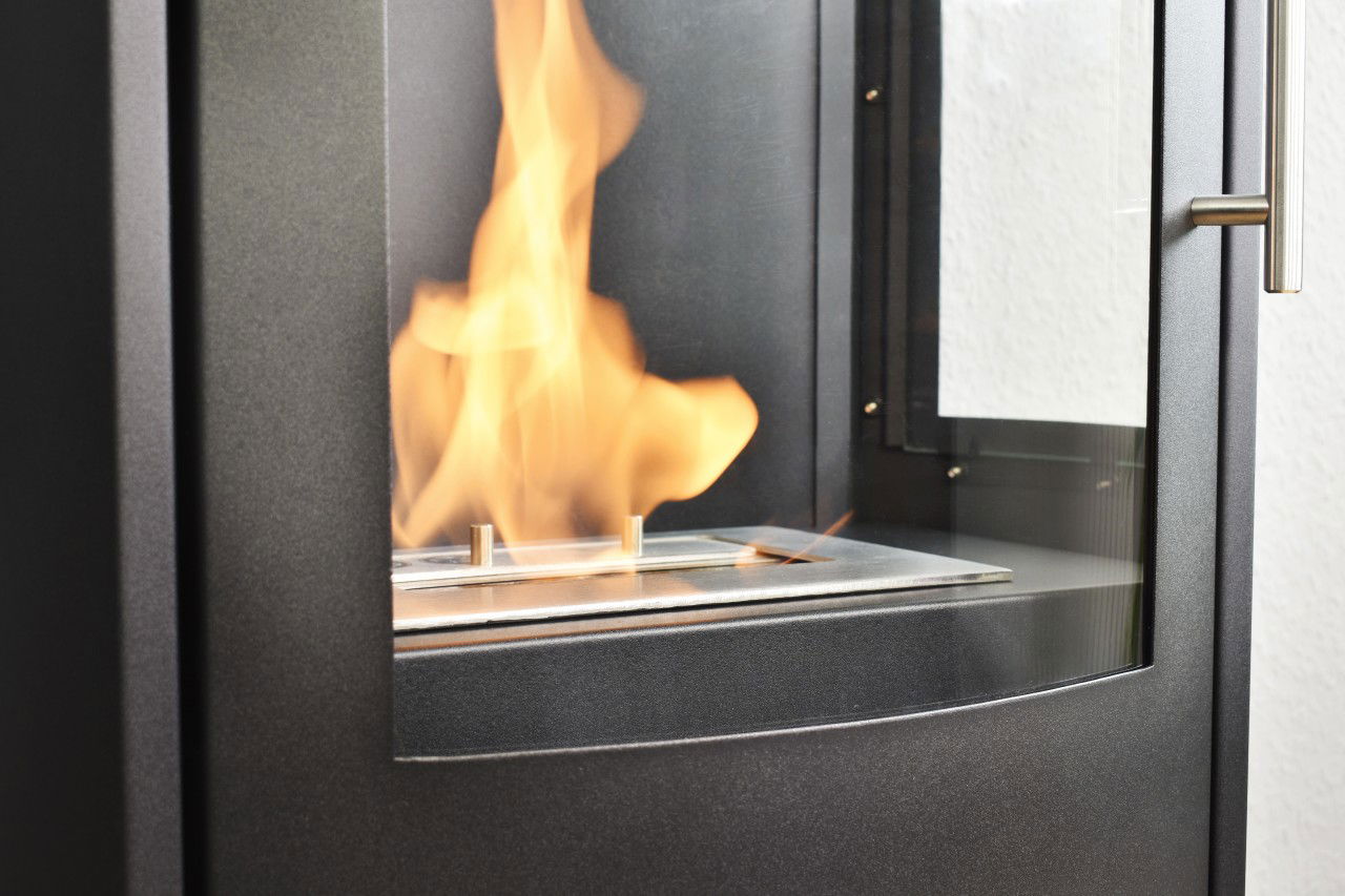 Glow Fire Göteborg Schwarz Ethanol Kamin