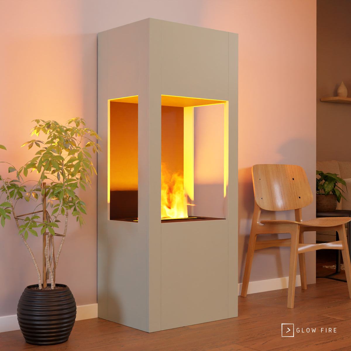 Cheminée électrique multicolore Glow Fire Böll