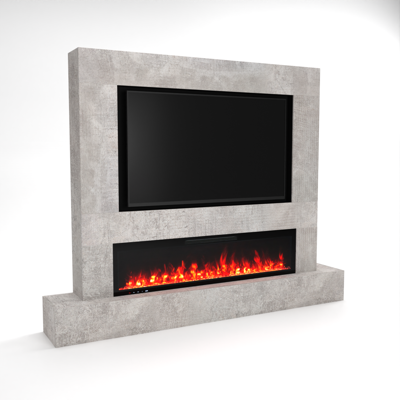 Glow Fire Fernsehwand mit integriertem LED-Kamin Inside 182