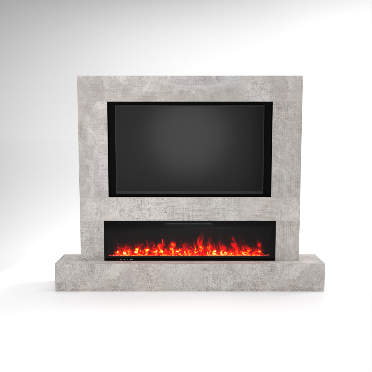 Glow Fire Fernsehwand mit integriertem LED-Kamin Inside 182