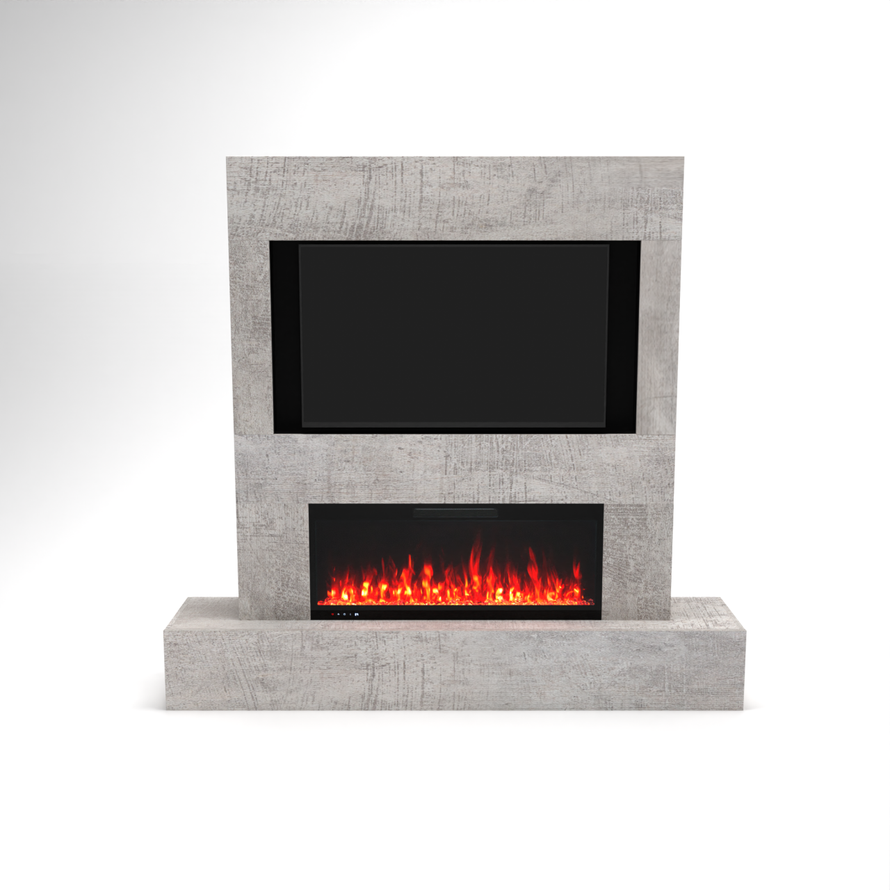 Glow Fire Fernsehwand mit integriertem LED-Kamin Inside 106