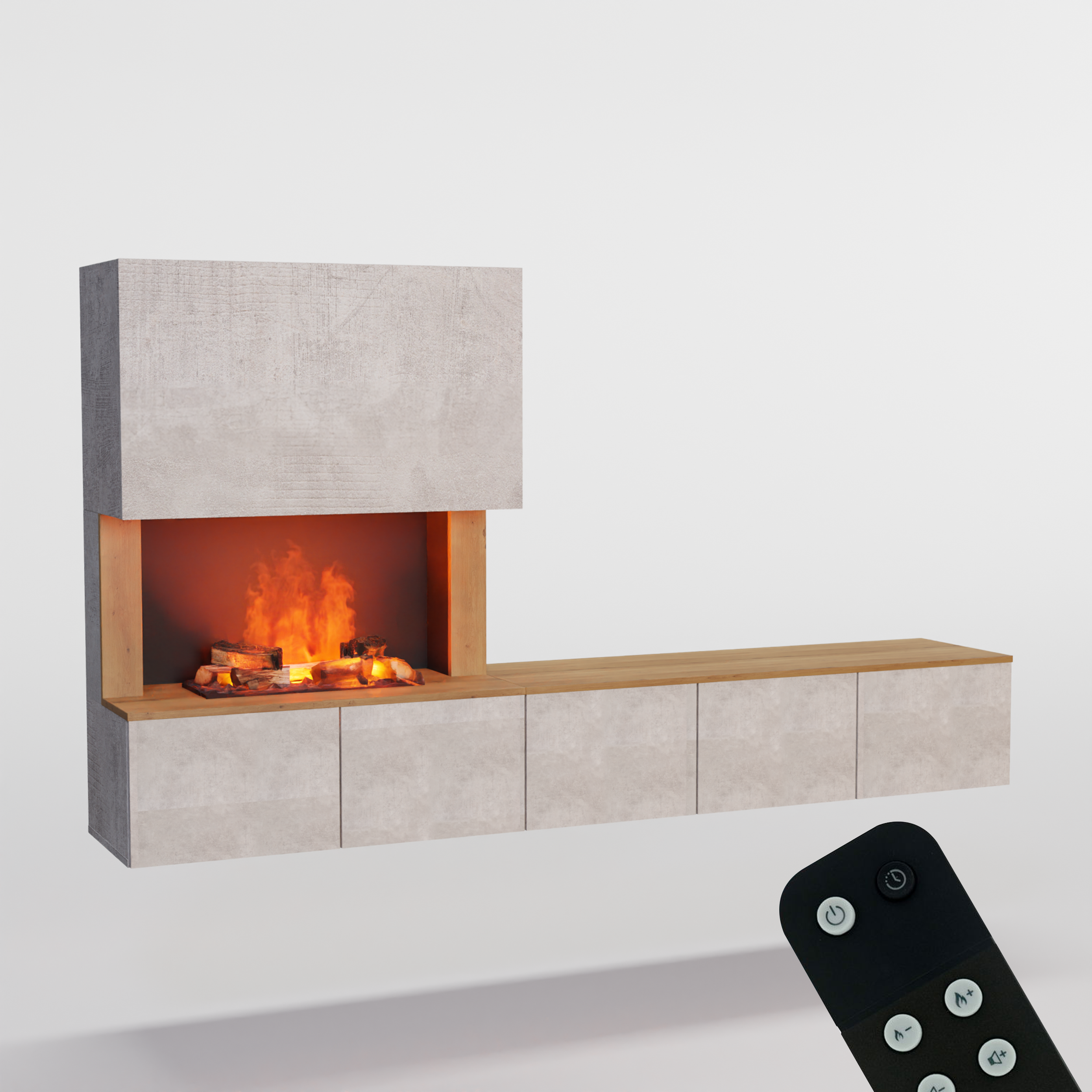 Glow Fire CW5 Links Wasserdampf Sideboard