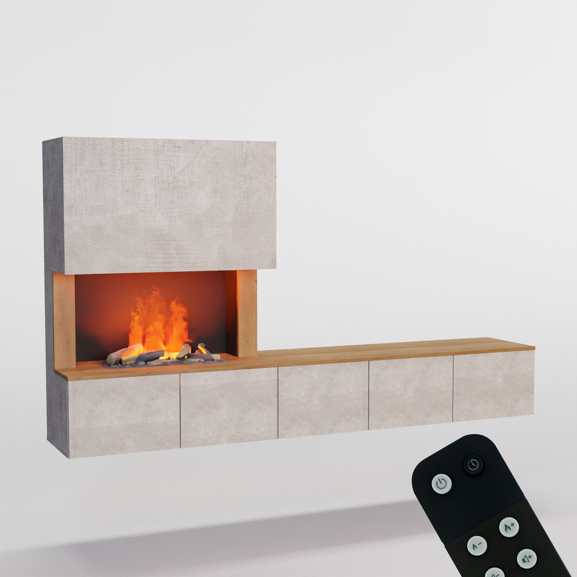 Meuble avec système de vapeur d'eau Glow Fire CW5