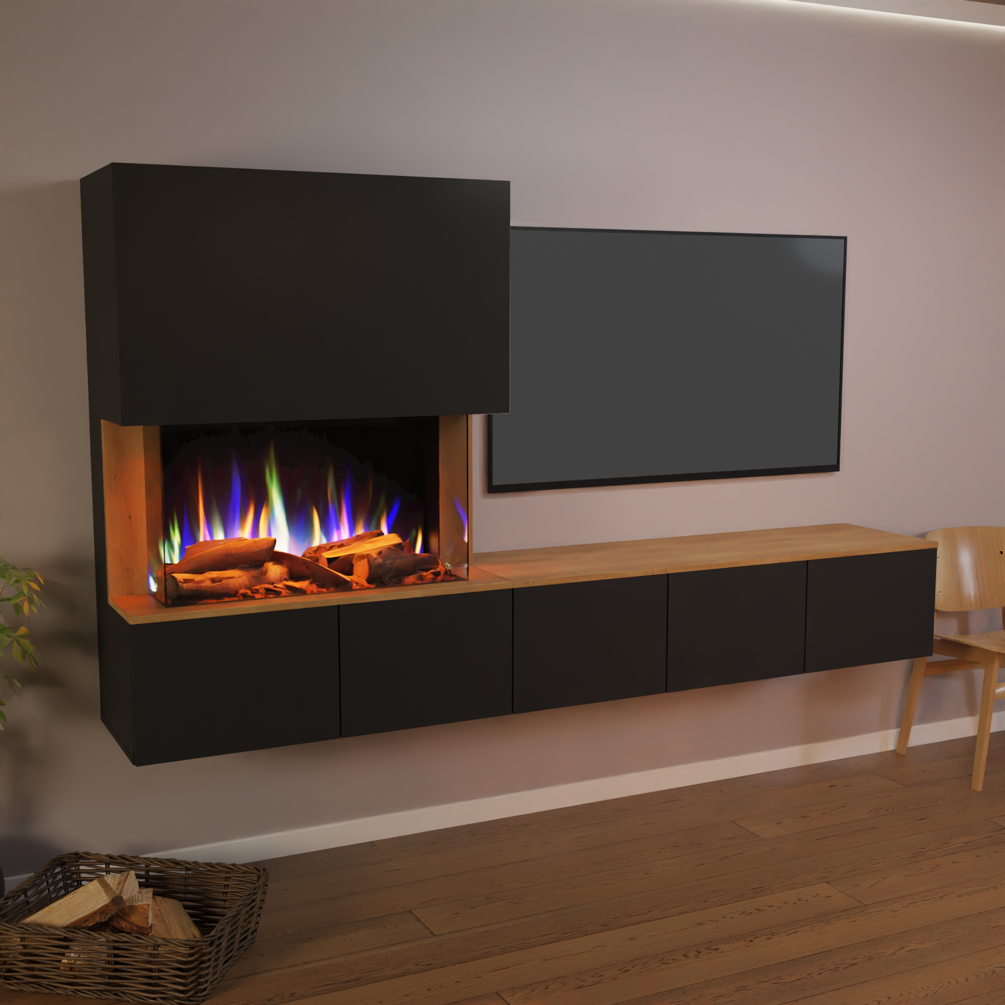 Glow Fire Elektrokamin CW5 E-Motion